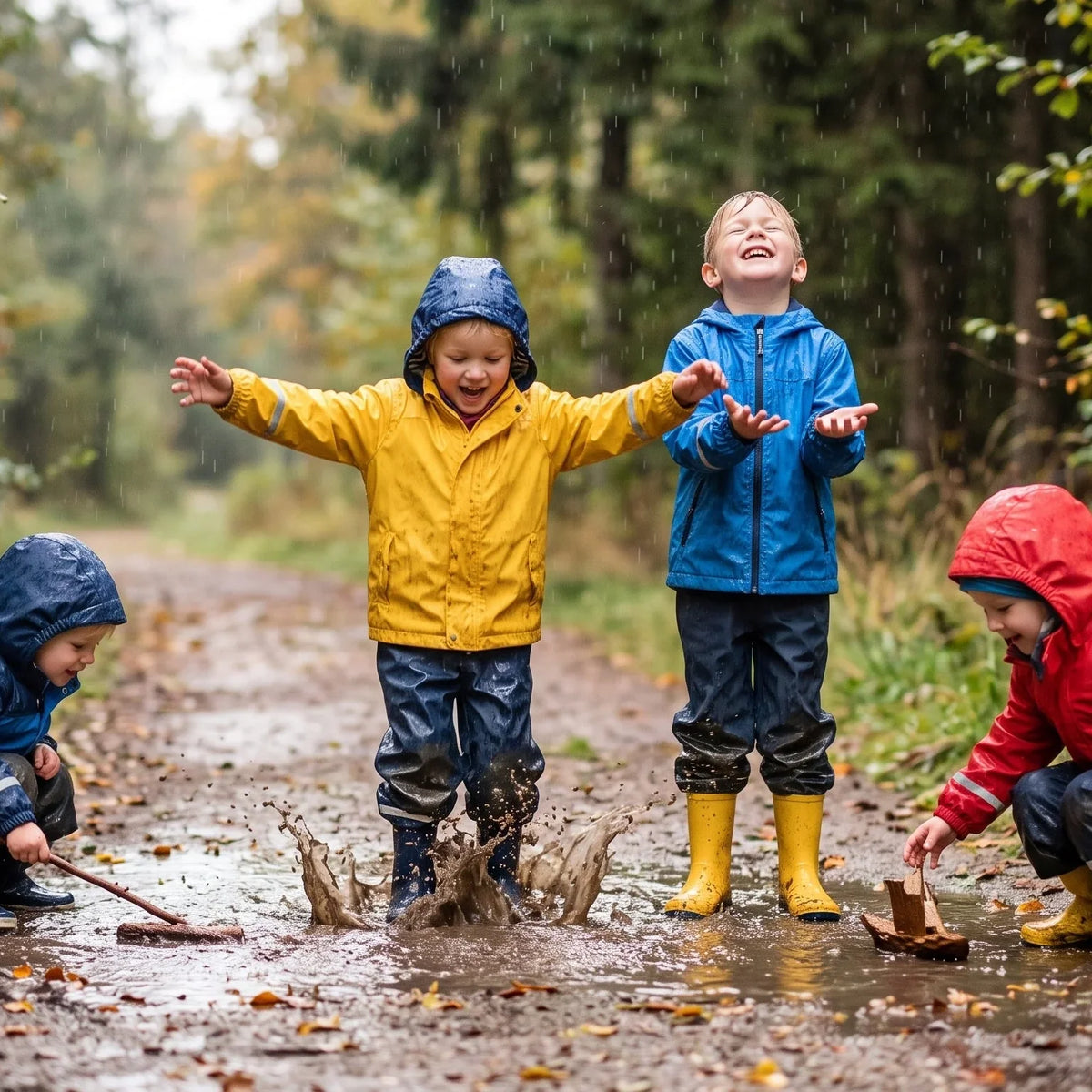 Was tun bei Regen mit Kindern? 20 Ideen vom Kleinkind bis zum Schulkind – kostenlos & für kleines Geld 🌧️☔