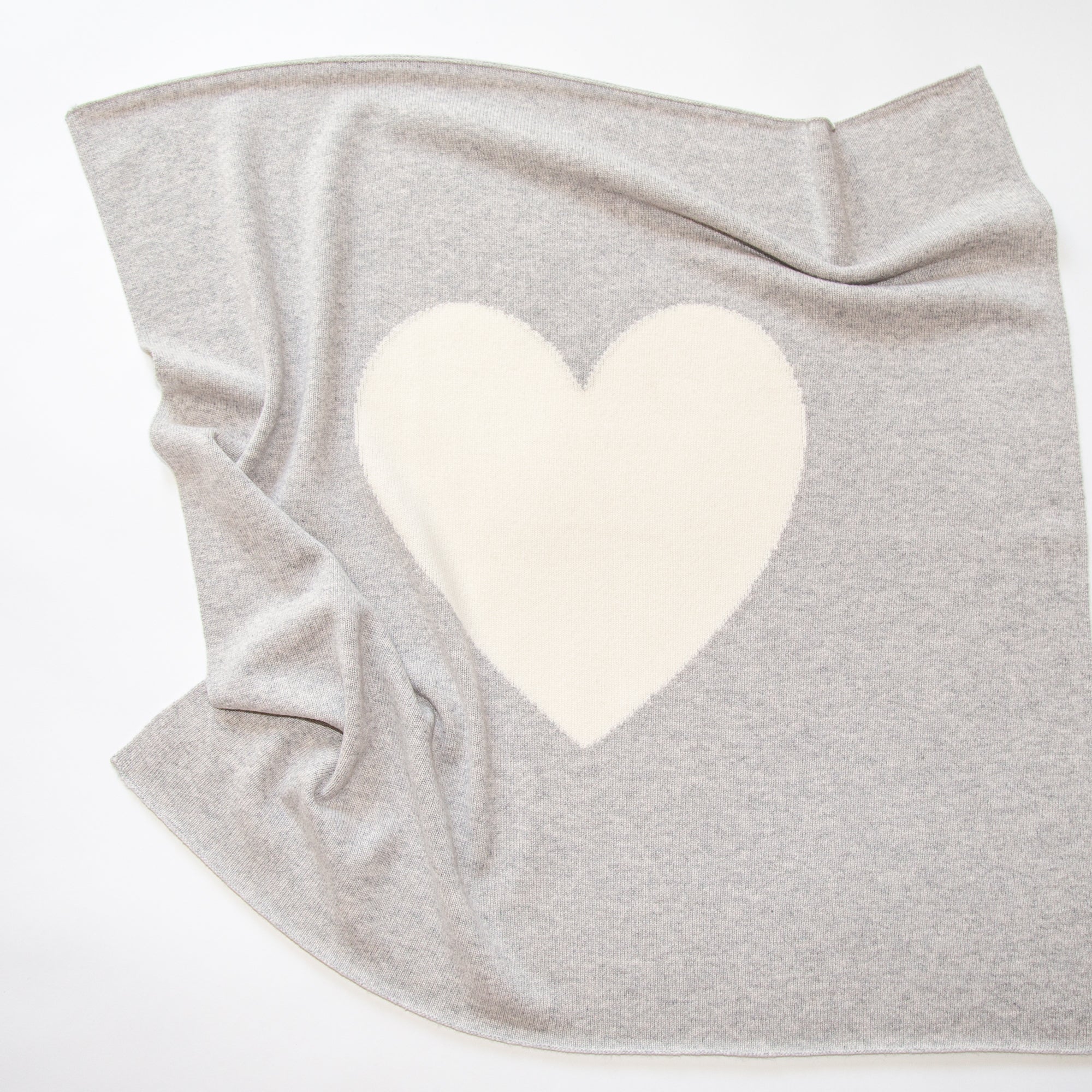 Cashmere baby blanket HEART
