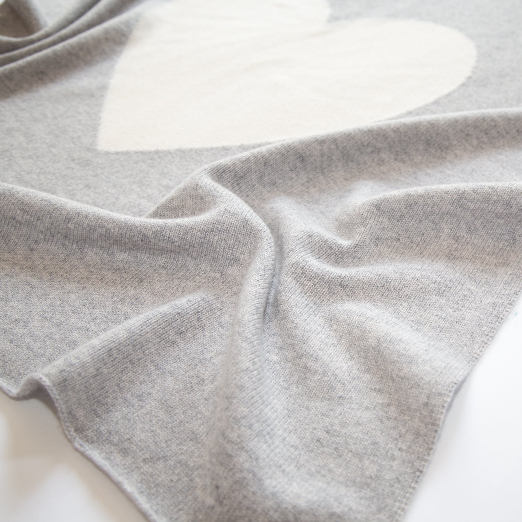 Cashmere baby blanket HEART
