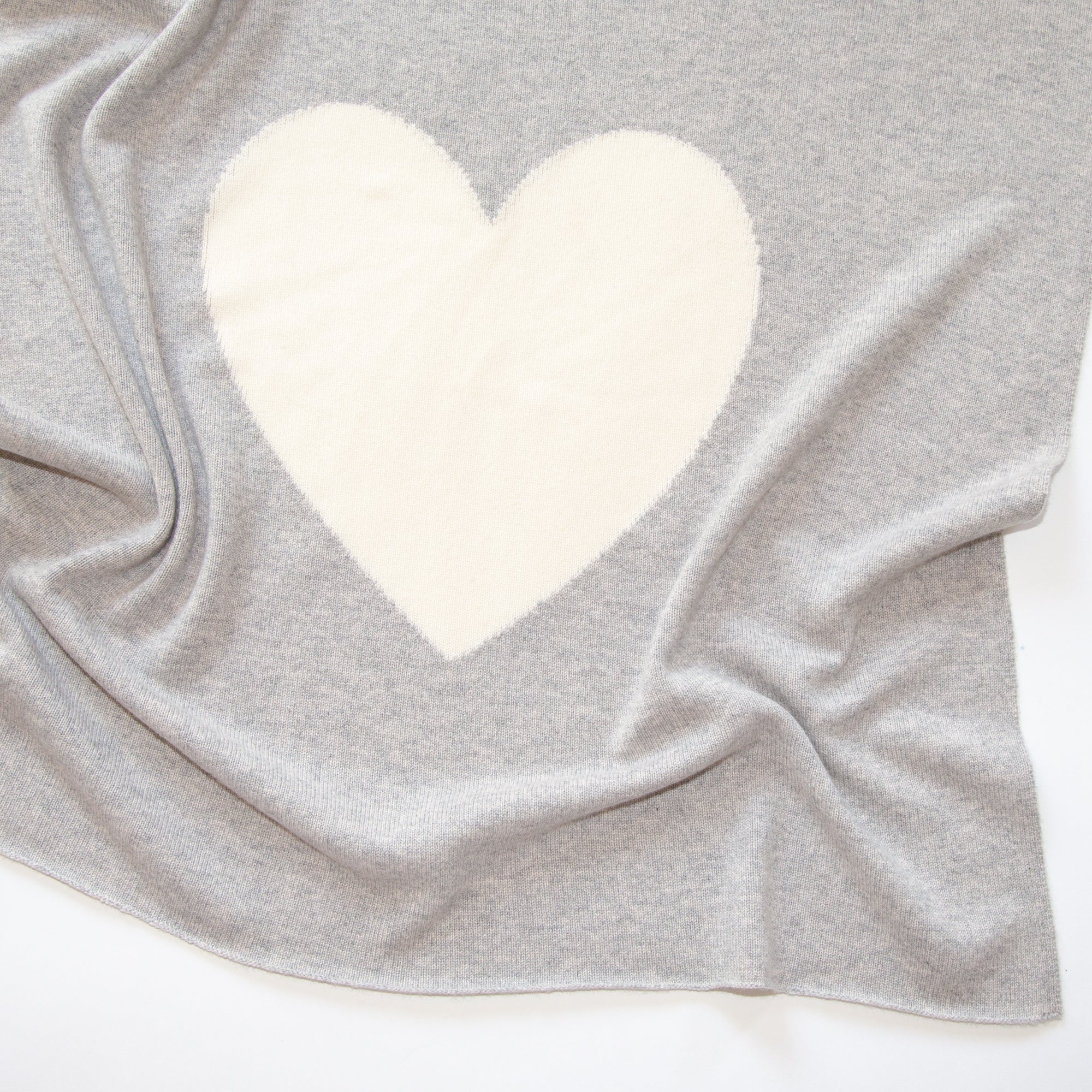 Cashmere baby blanket HEART