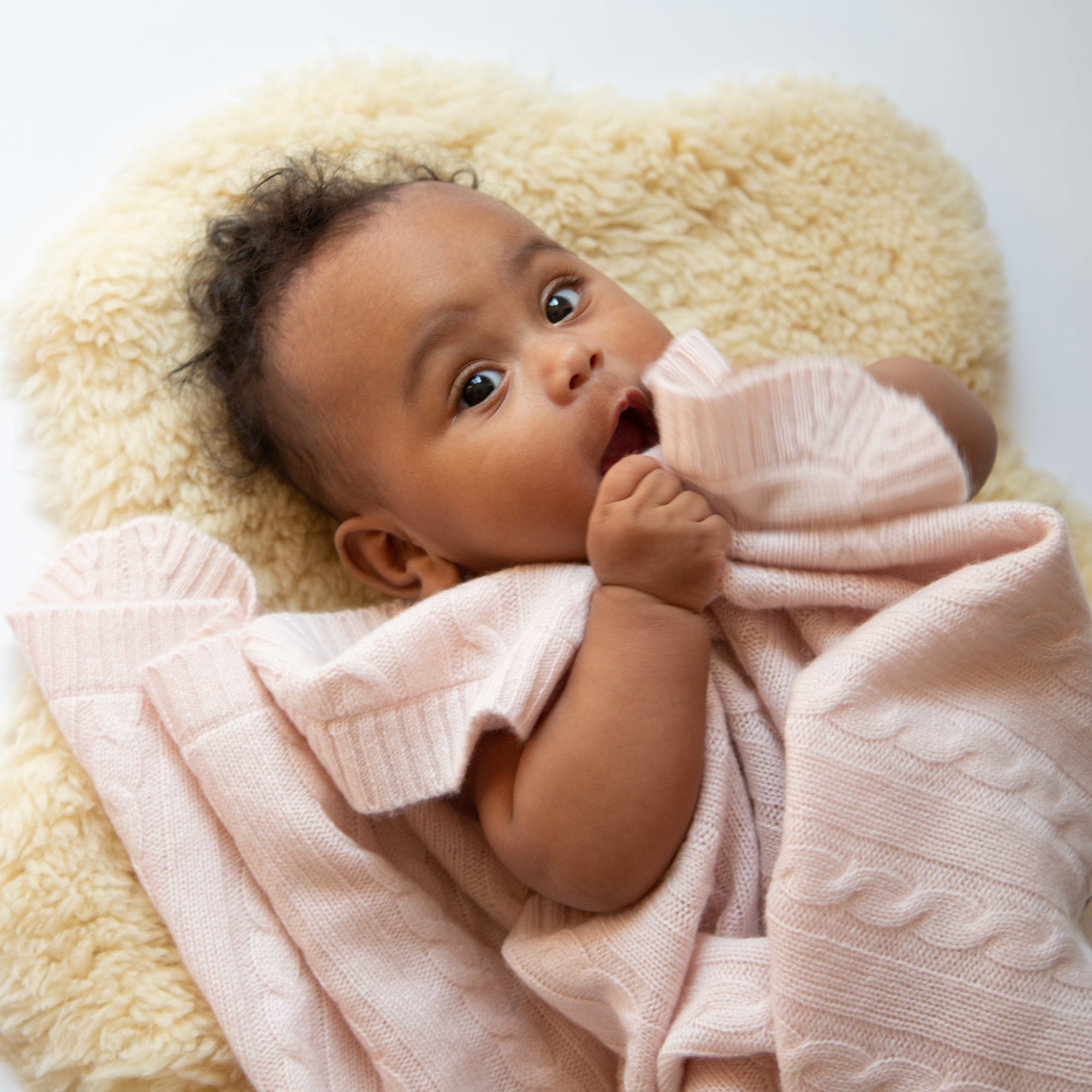 SHILOH X cashmere baby blanket