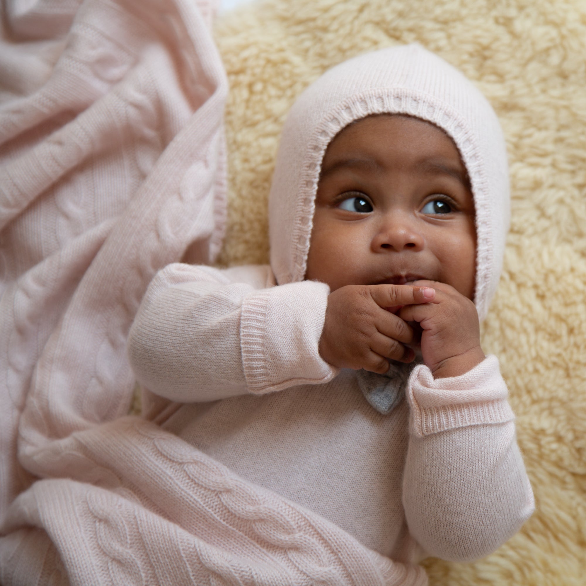 SHILOH X cashmere baby blanket