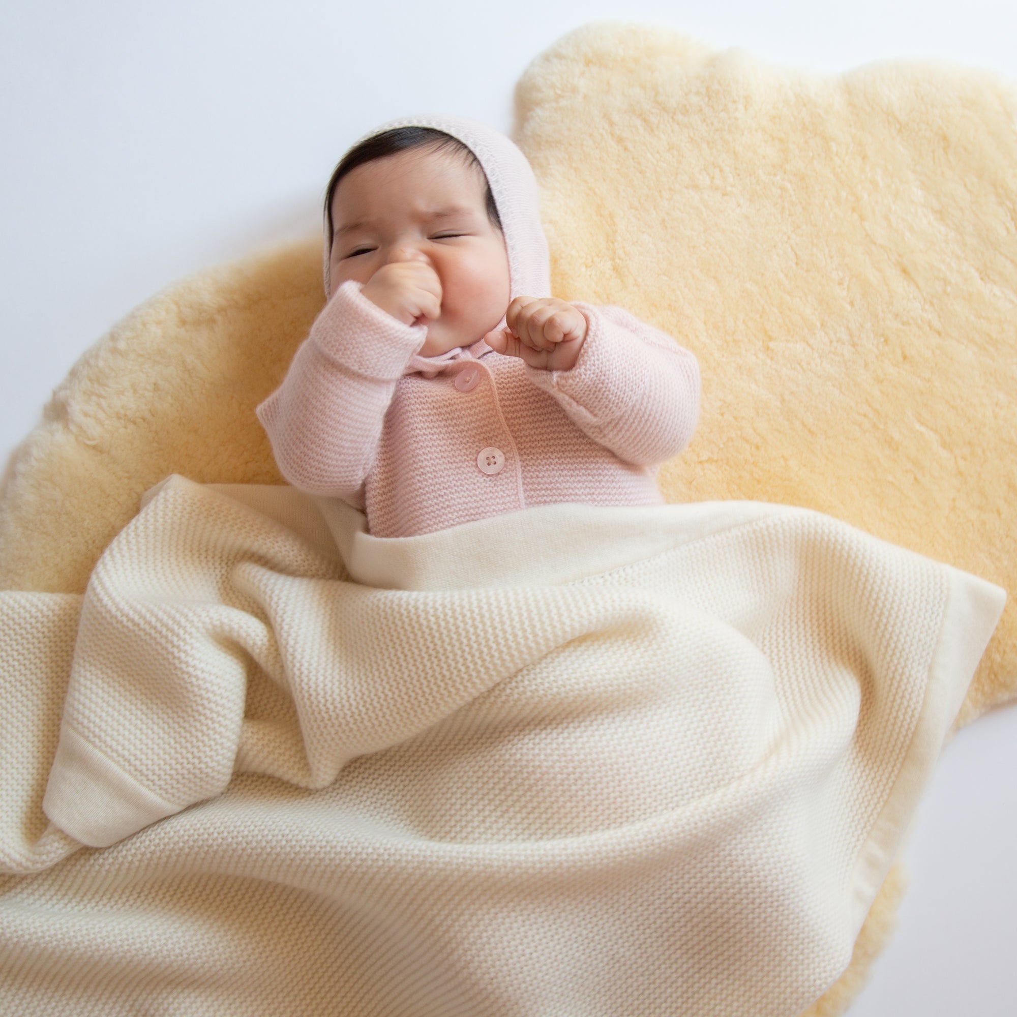 Cashmere baby blanket PEARL
