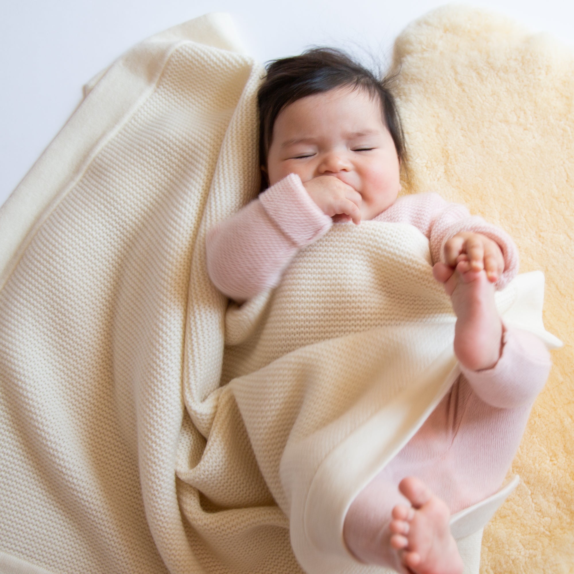 Cashmere baby blanket PEARL