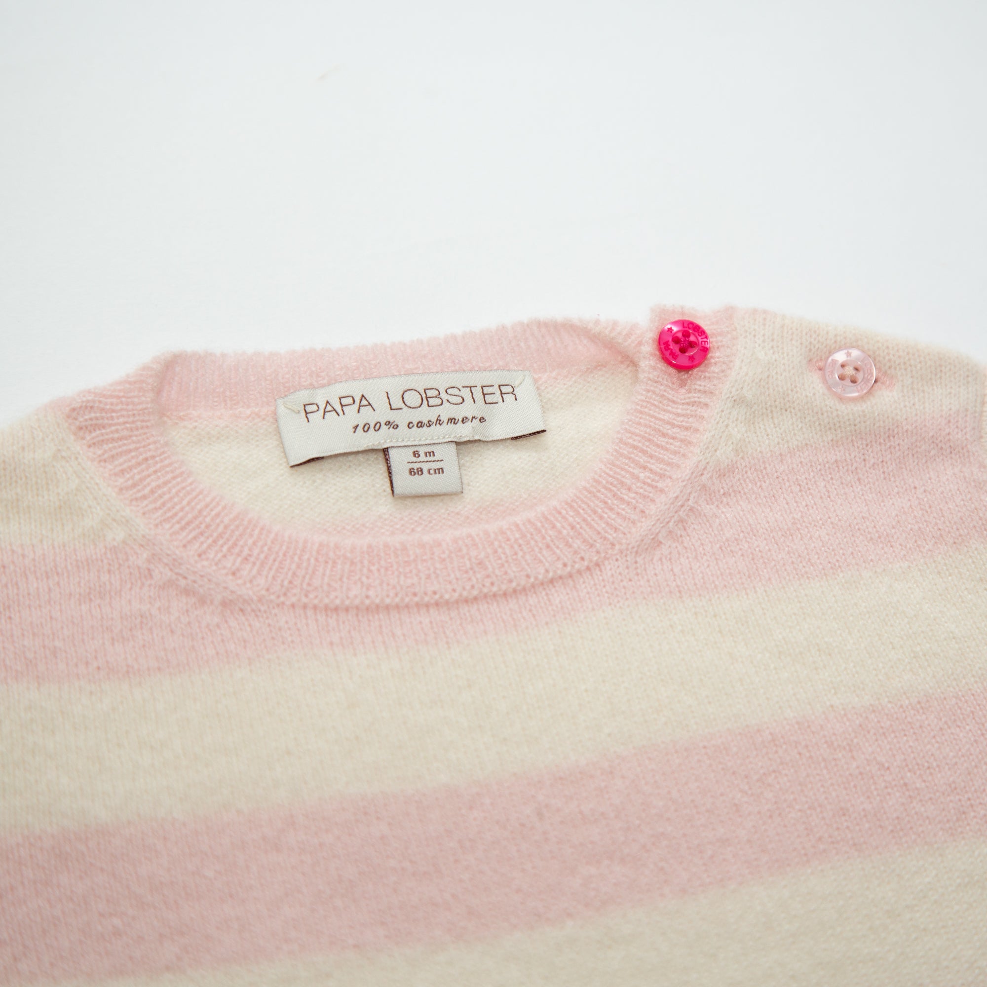 JUDY half-sleeved sweater with stripes