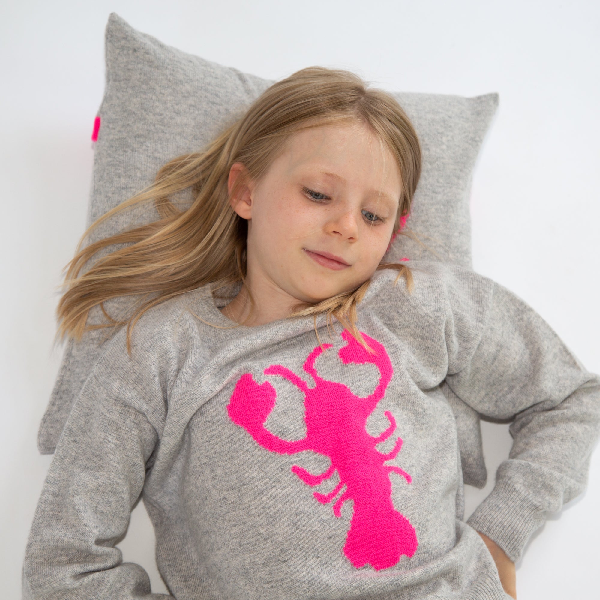 LOBSTER cashmere cushion cover