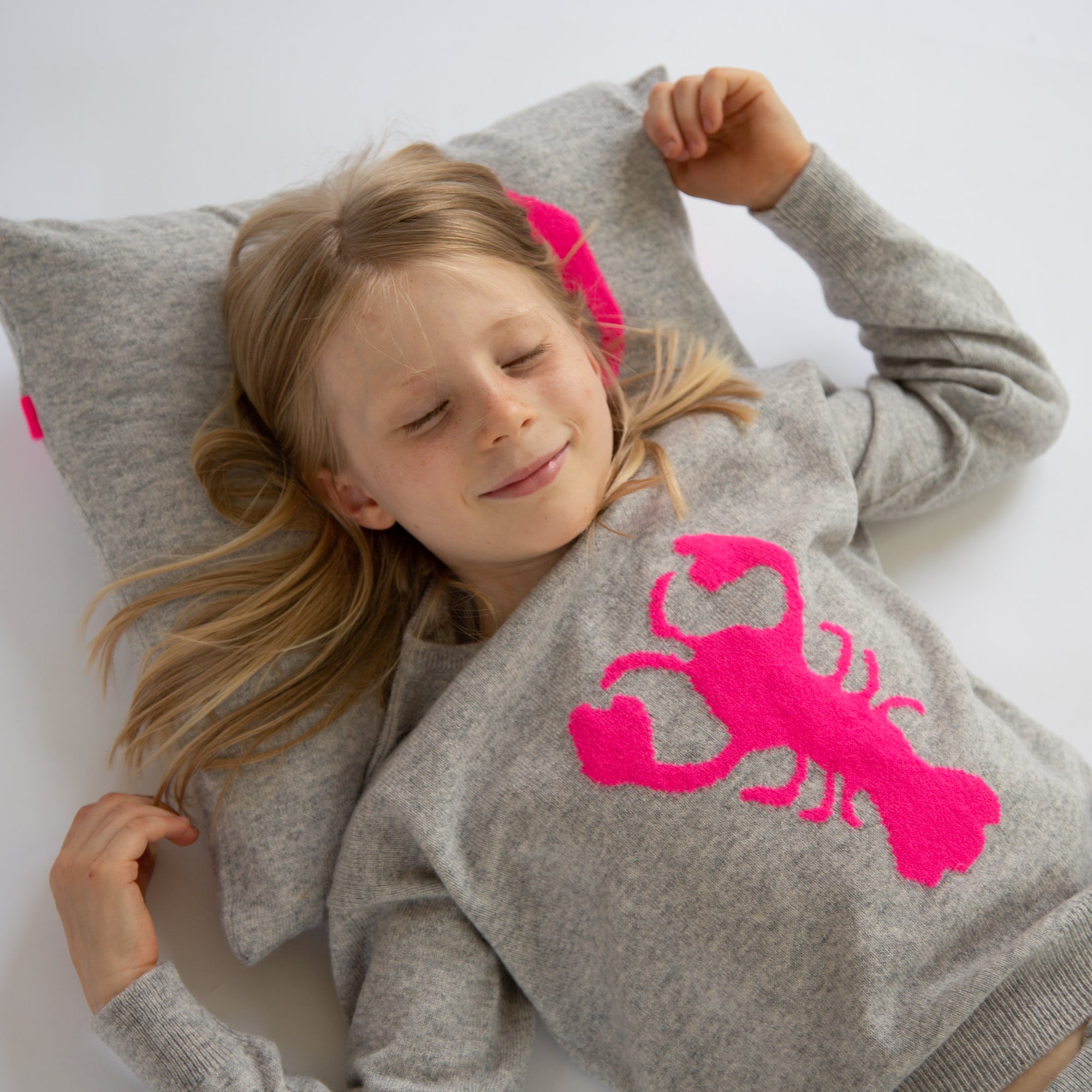 LOBSTER cashmere cushion cover