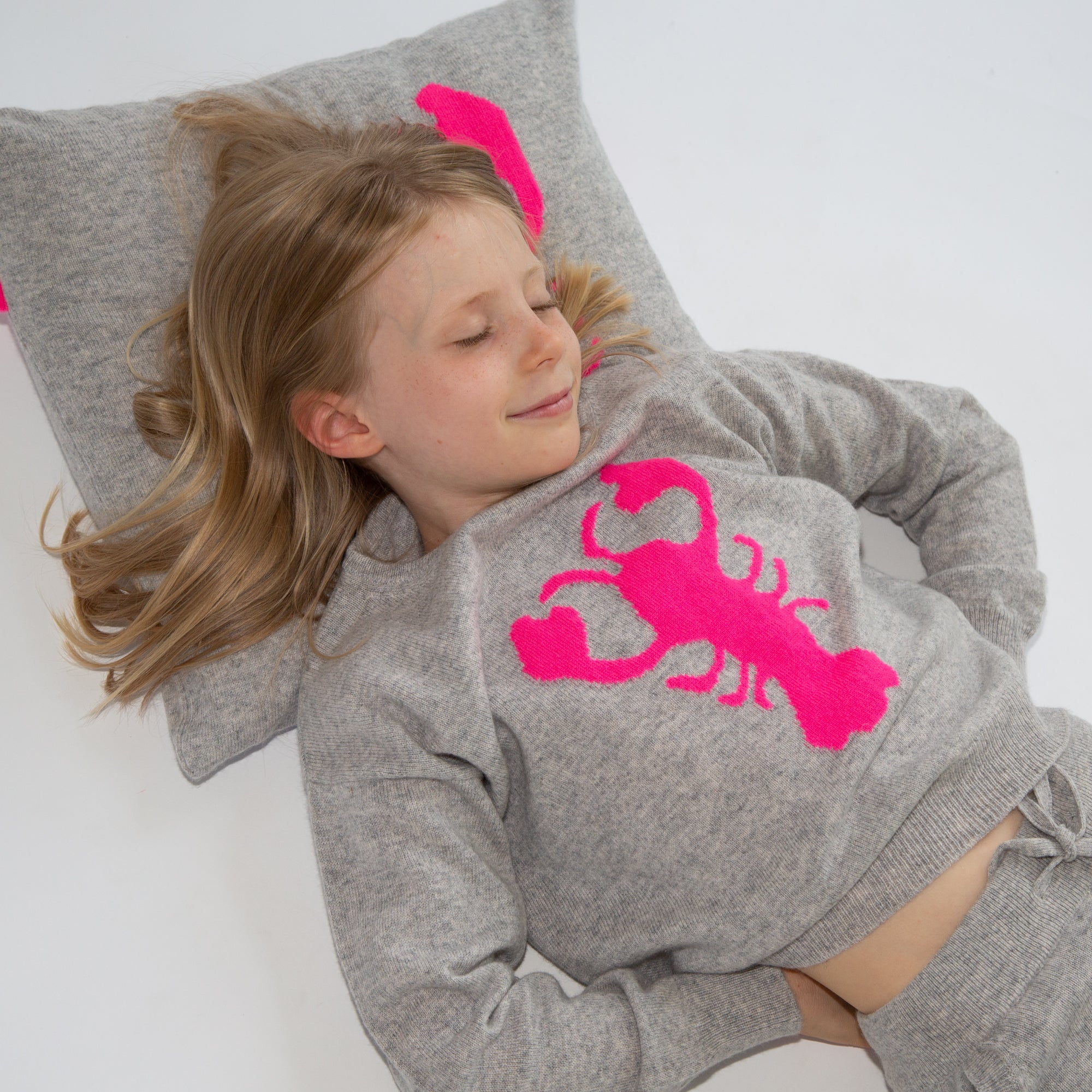 LOBSTER cashmere cushion cover