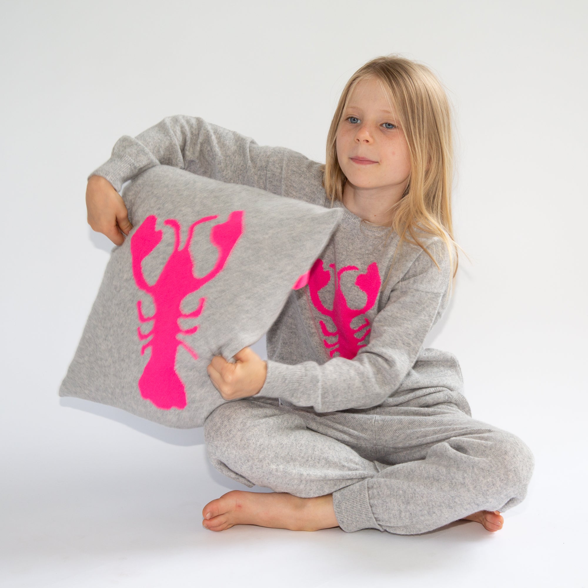 LOBSTER cashmere cushion cover