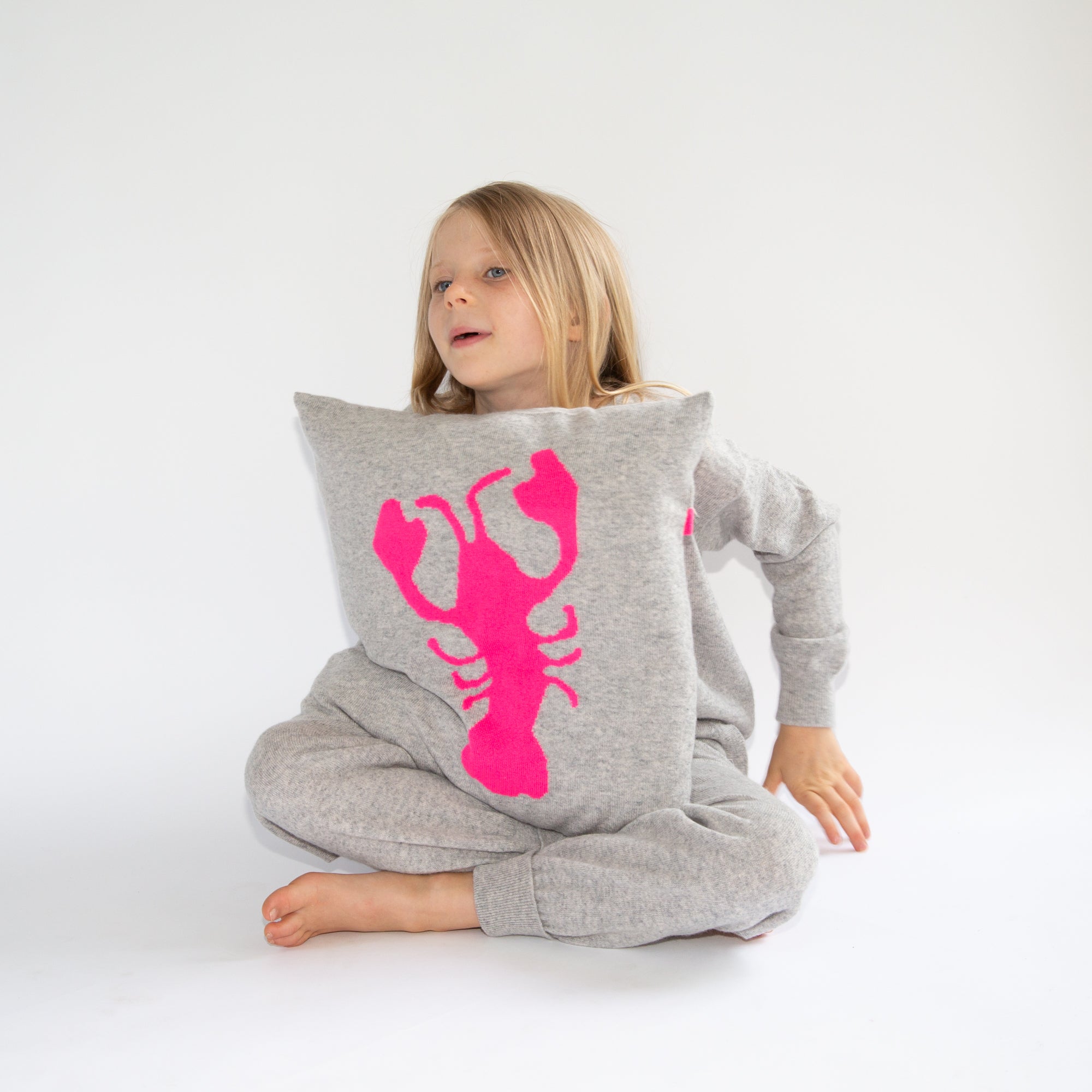 LOBSTER cashmere cushion cover