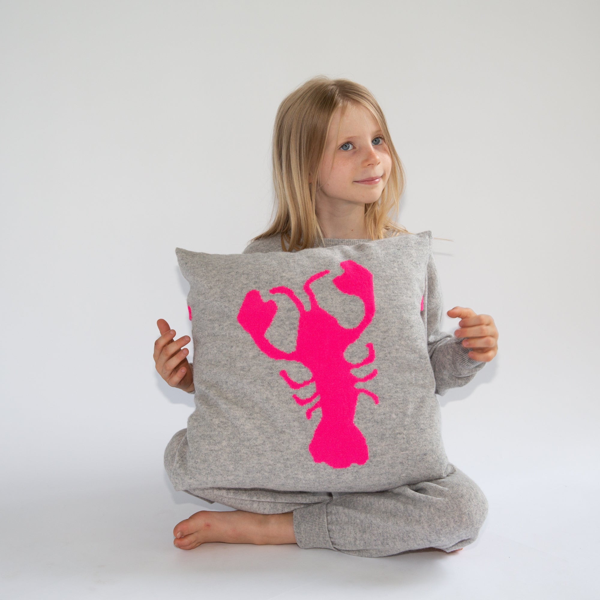 LOBSTER cashmere cushion cover