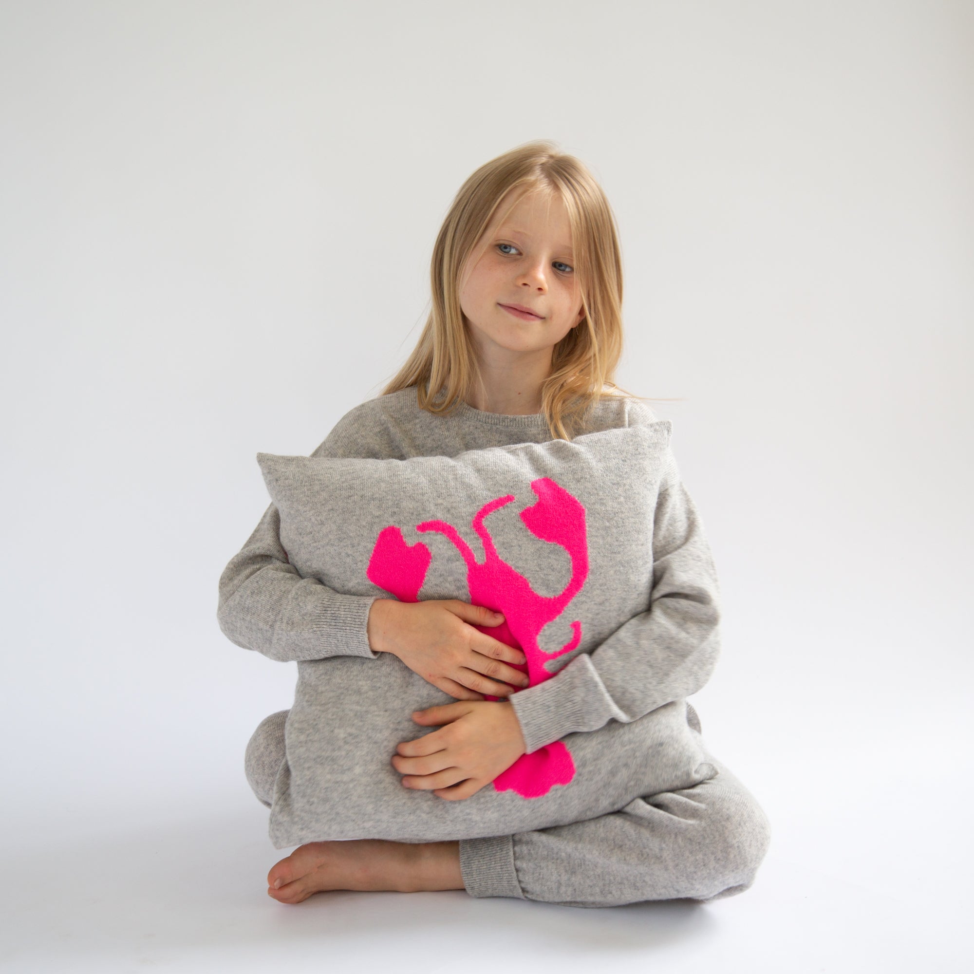 LOBSTER cashmere cushion cover