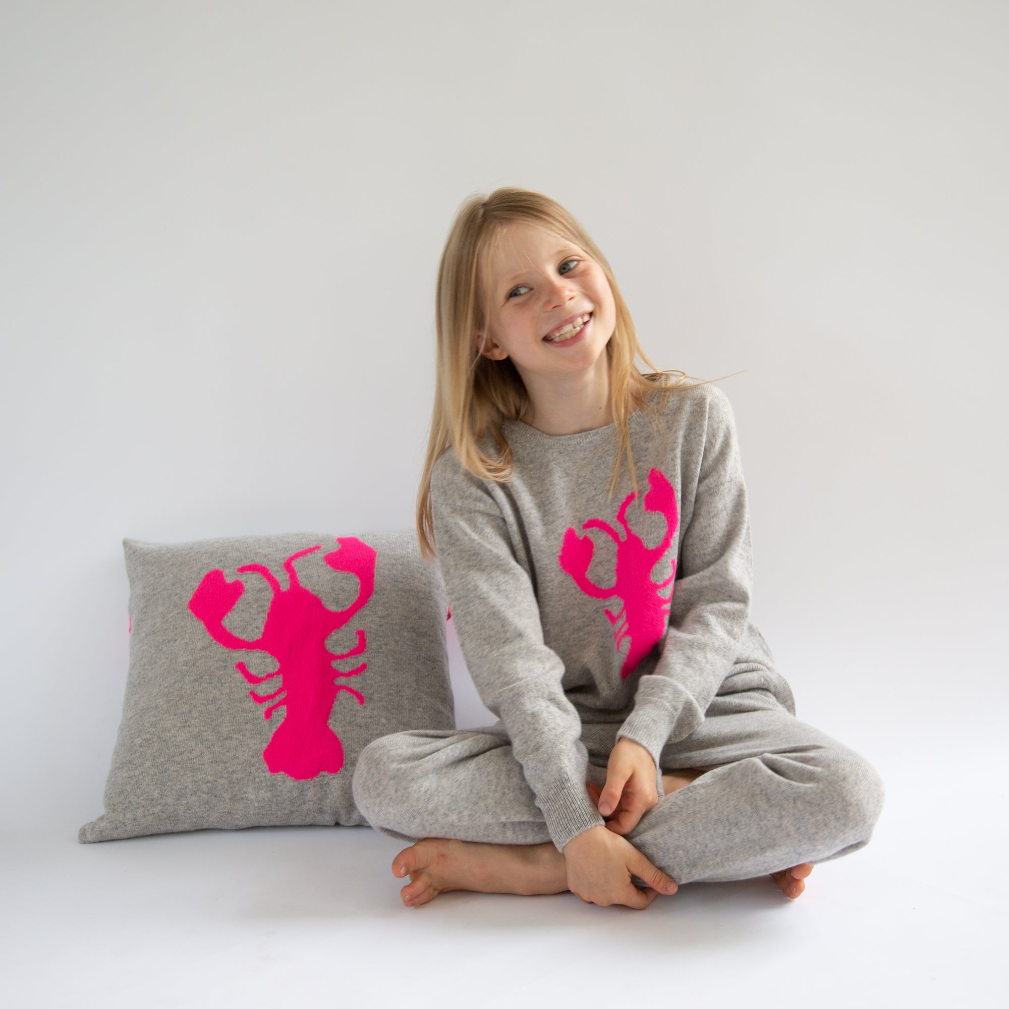 LOBSTER cashmere cushion cover