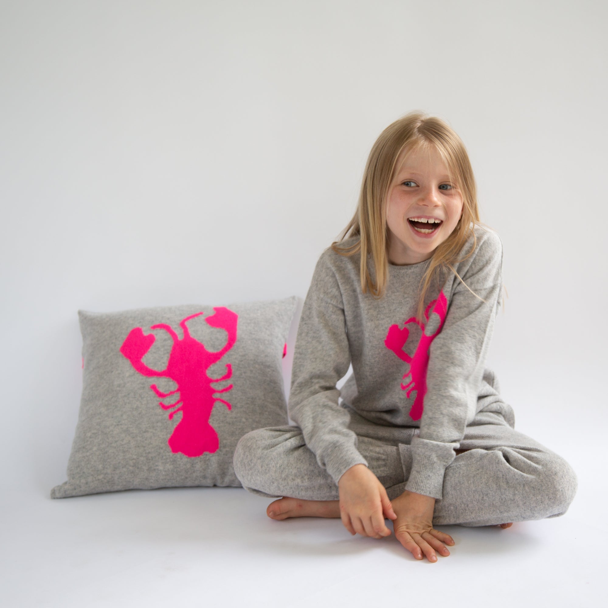 LOBSTER cashmere cushion cover