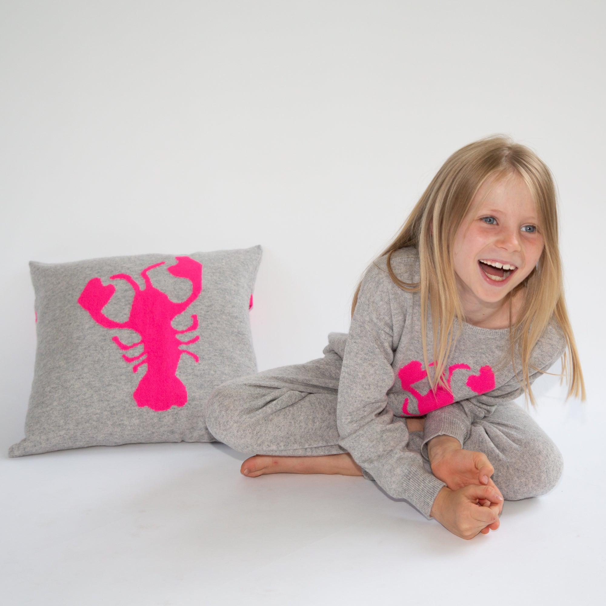 LOBSTER cashmere cushion cover