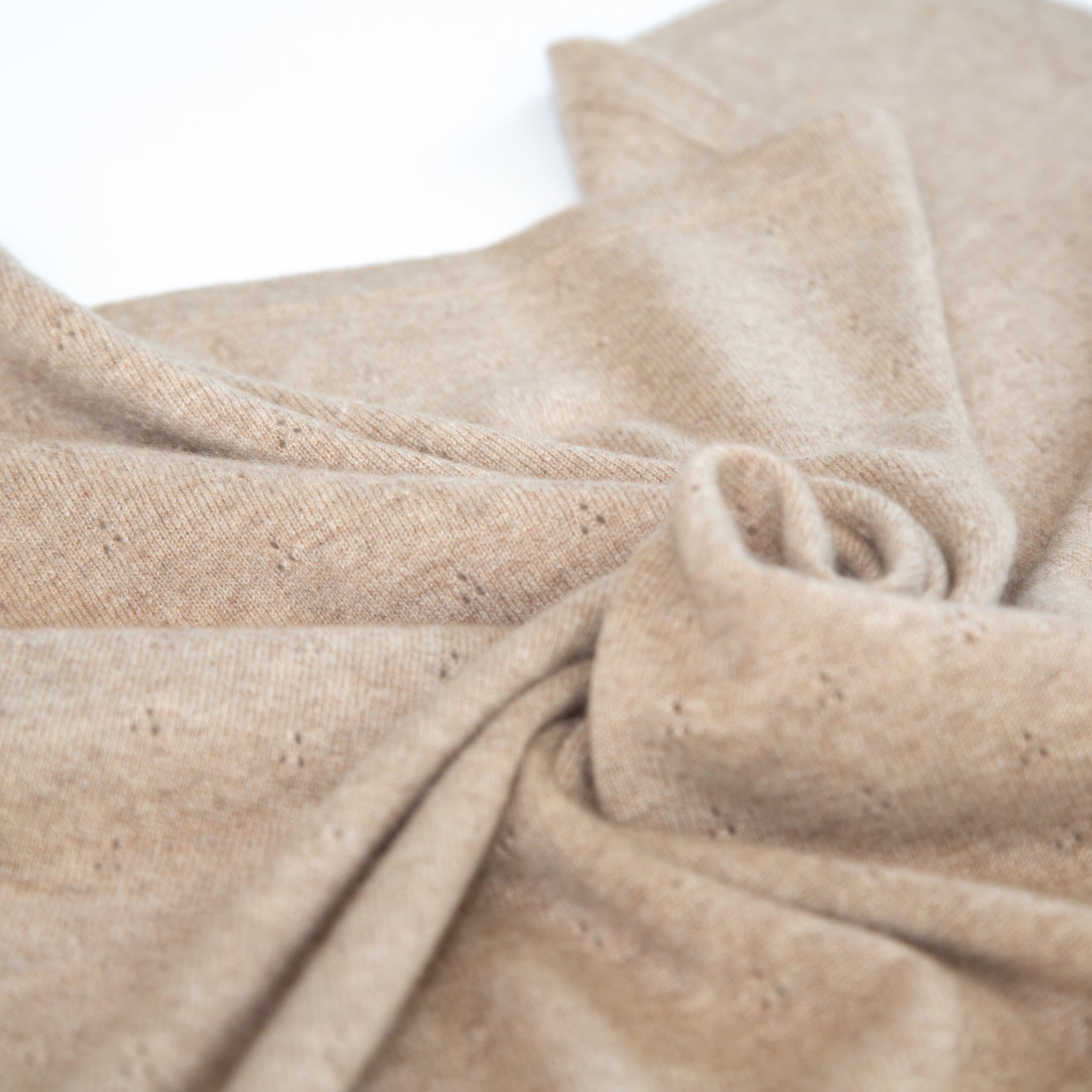 Cashmere baby blanket REVA with ajour pattern