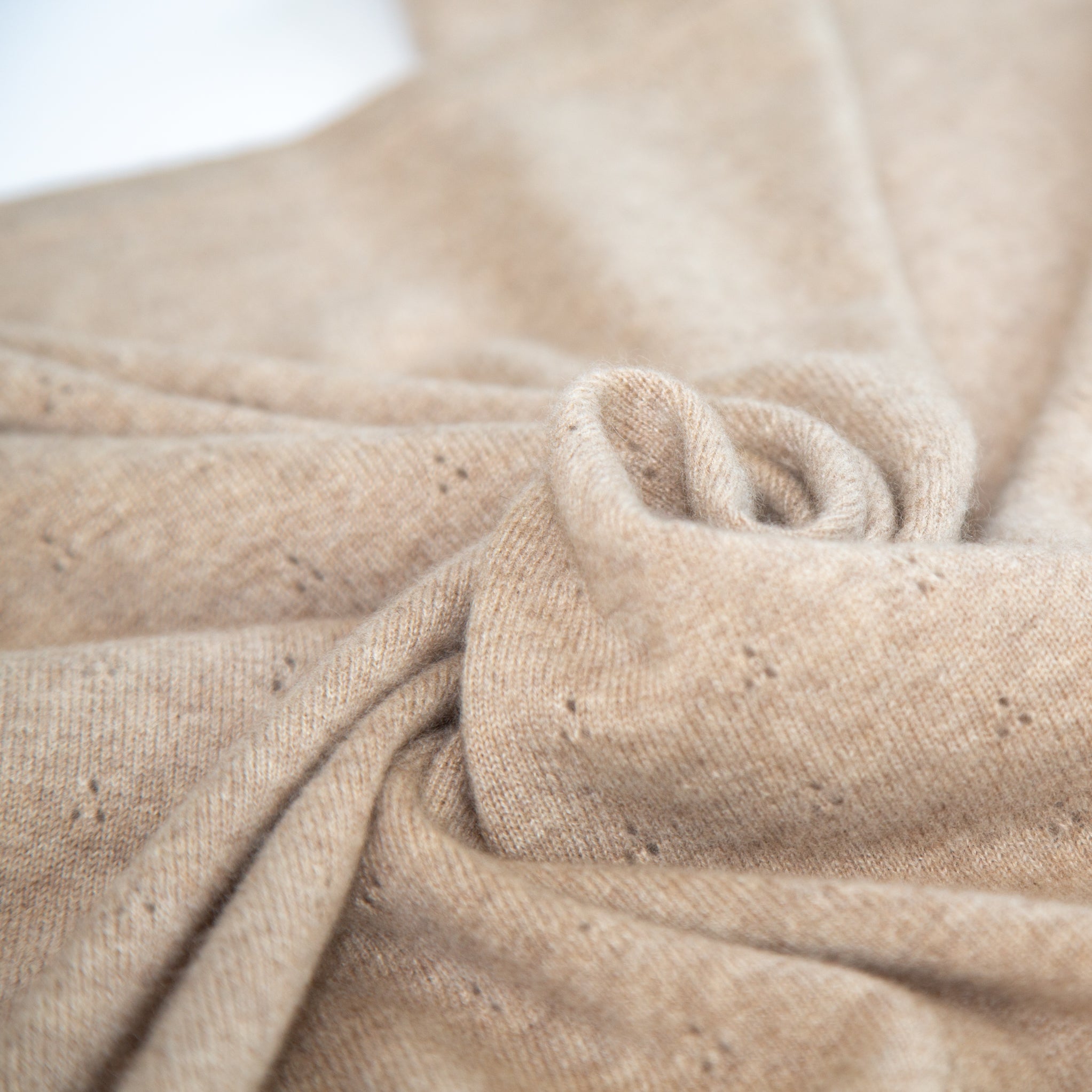 Cashmere baby blanket REVA with ajour pattern