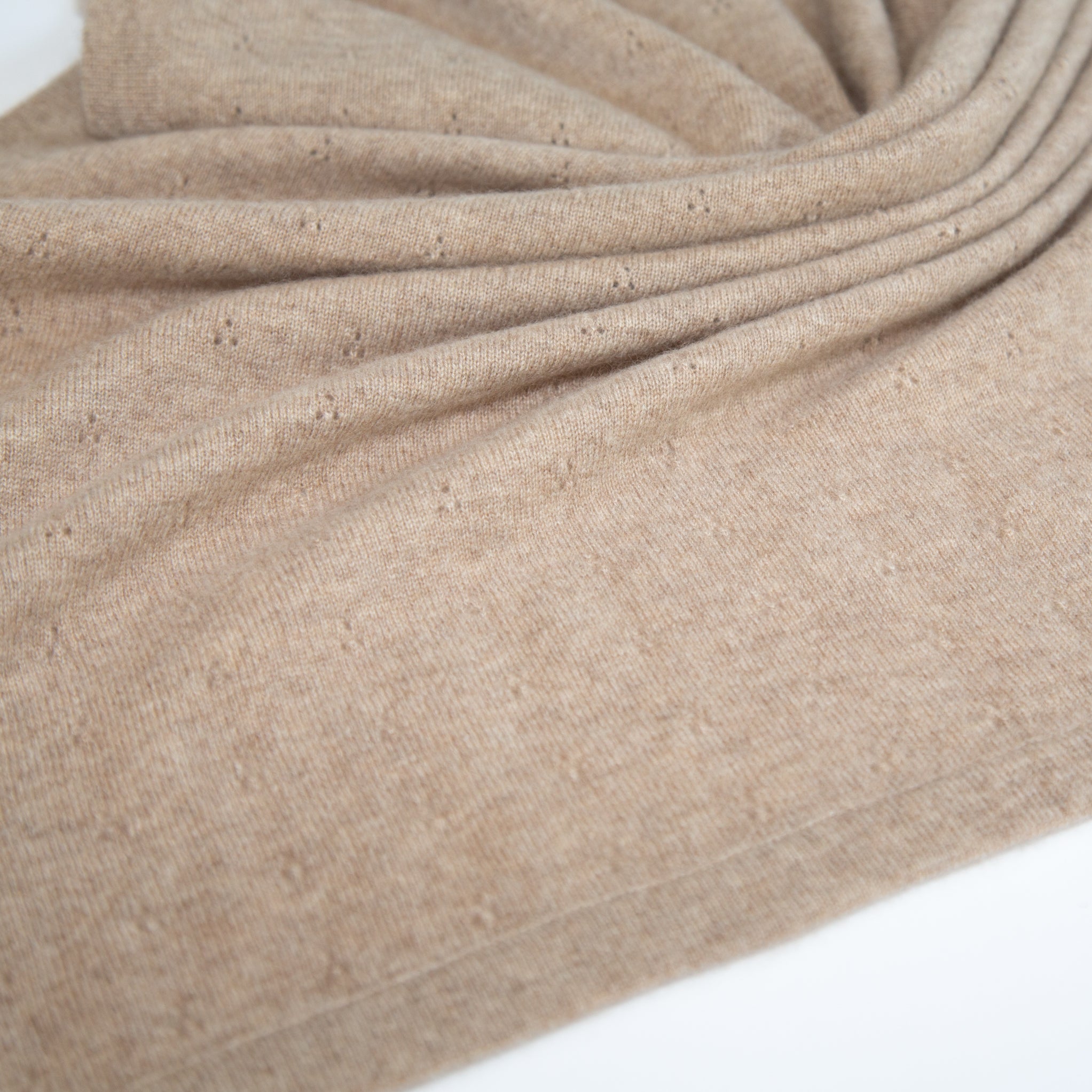 Cashmere baby blanket REVA with ajour pattern