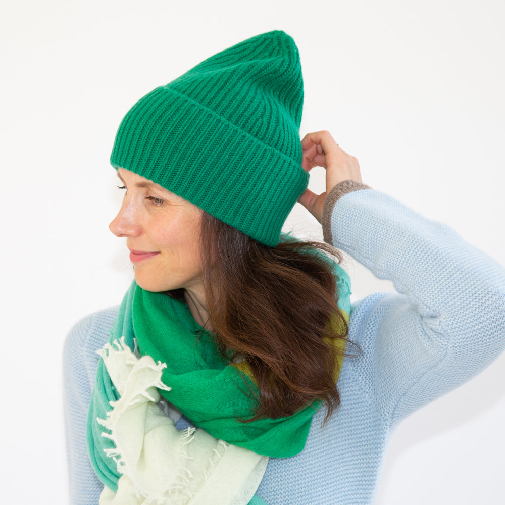 CAMILLE scarf with color block