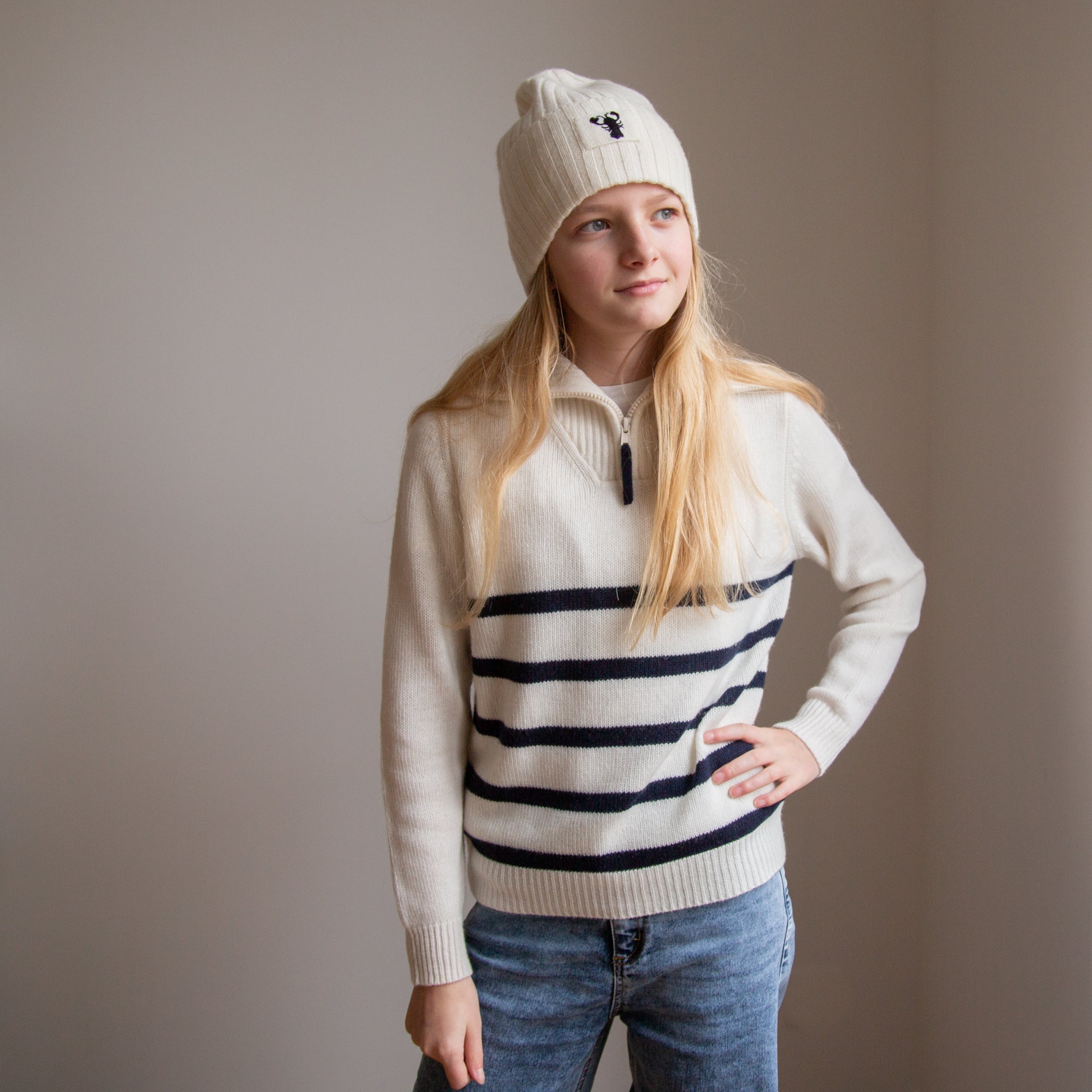 BENTE sweater with stripes