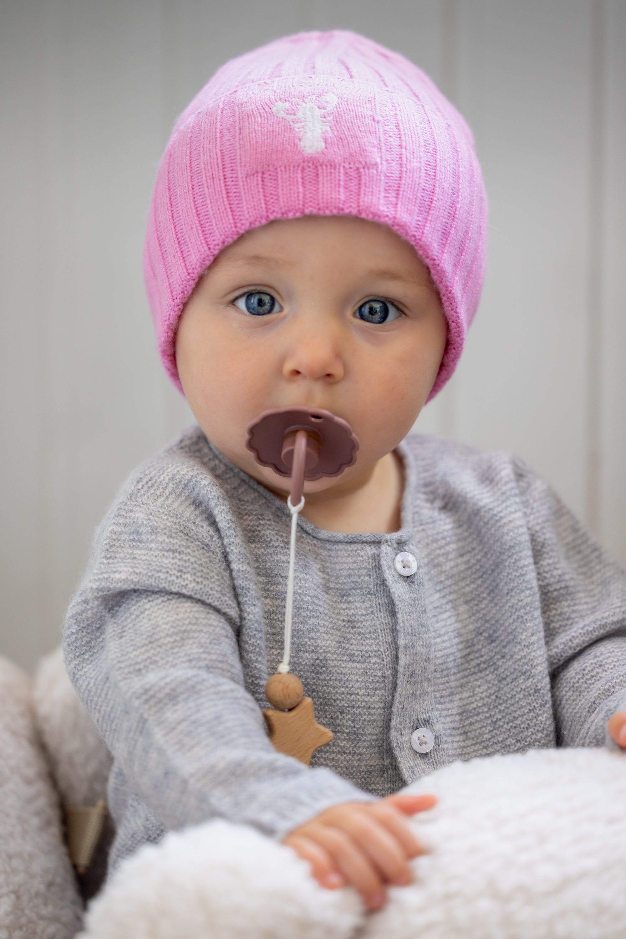 Hat MATTI - pink+white