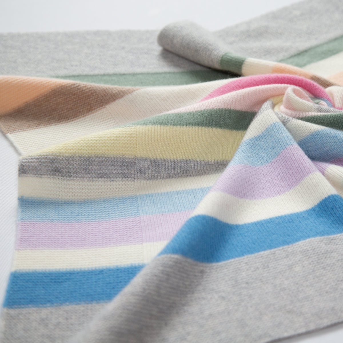 Cashmere baby blanket COLOUR FAN