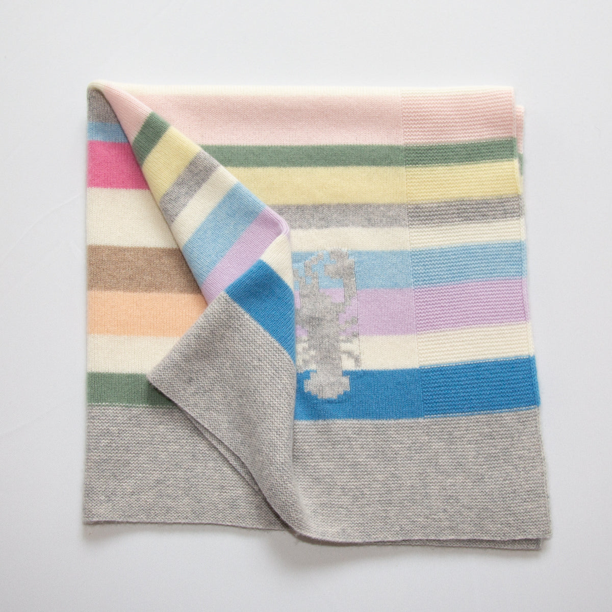 Cashmere baby blanket COLOUR FAN