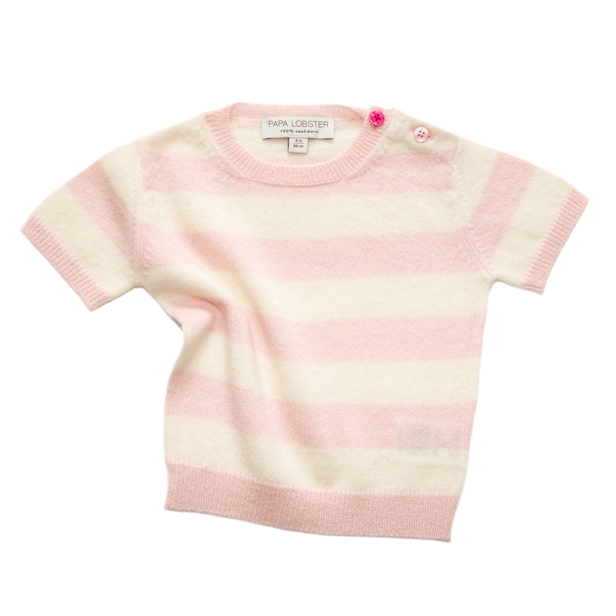 JUDY half-sleeved sweater with stripes