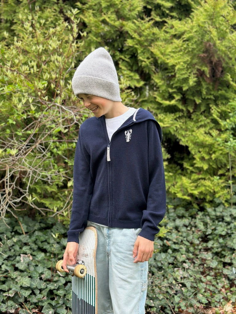 ZIGGY Zipper hooded jacket