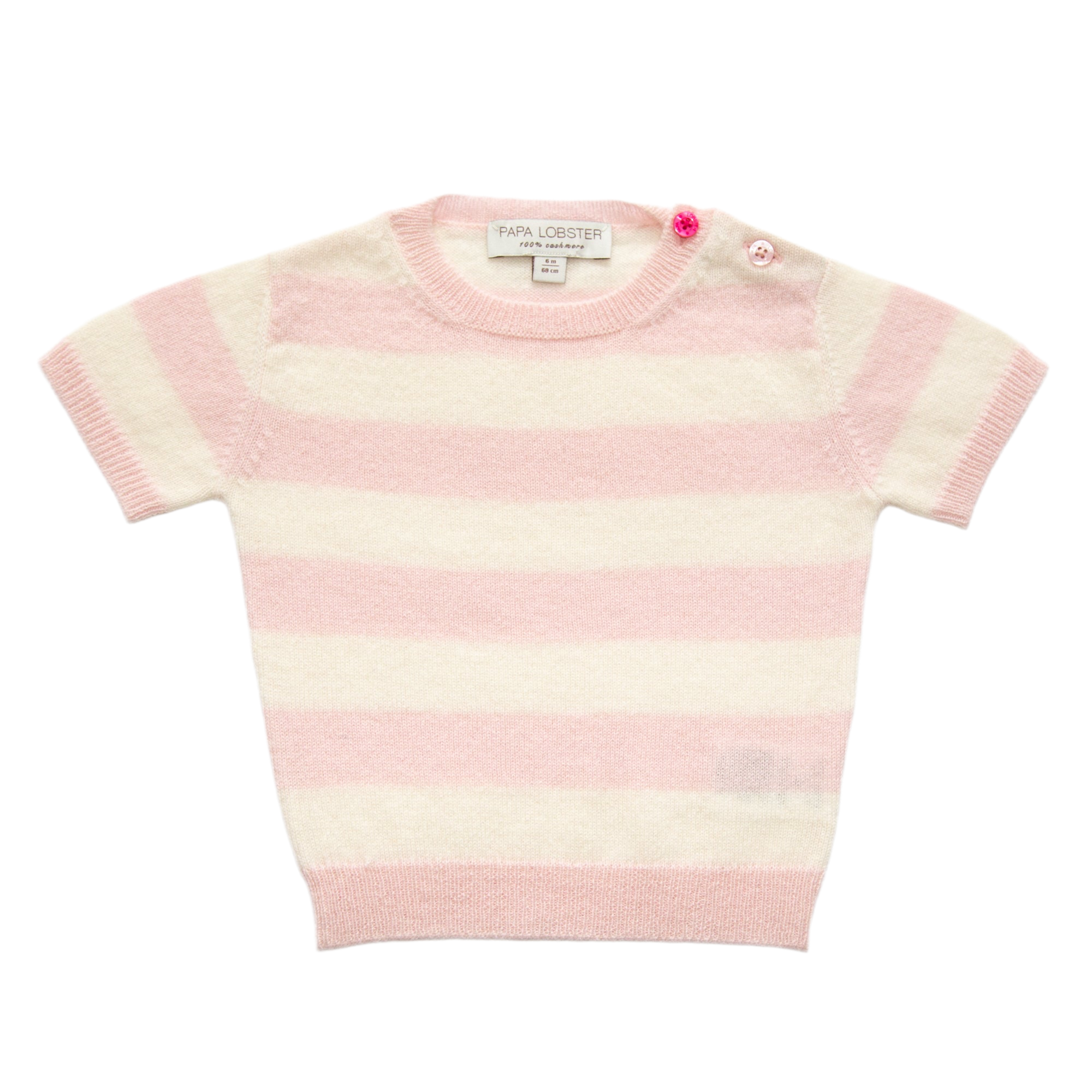 JUDY half-sleeved sweater with stripes