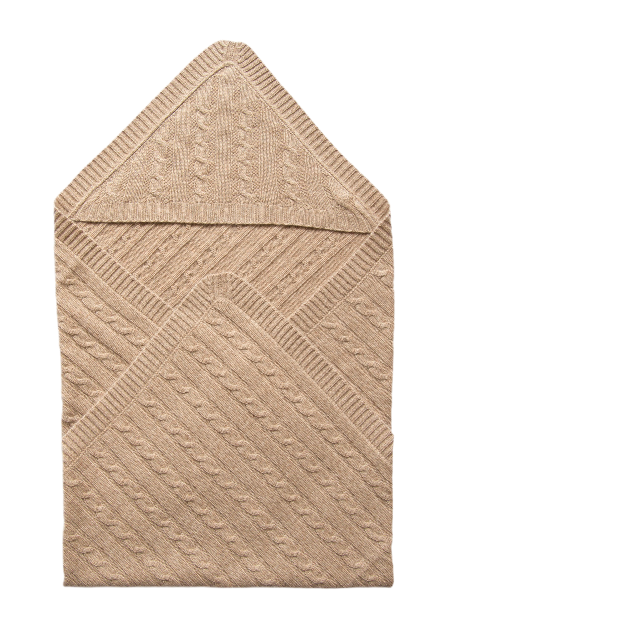 SHILOH cashmere baby blanket with hood