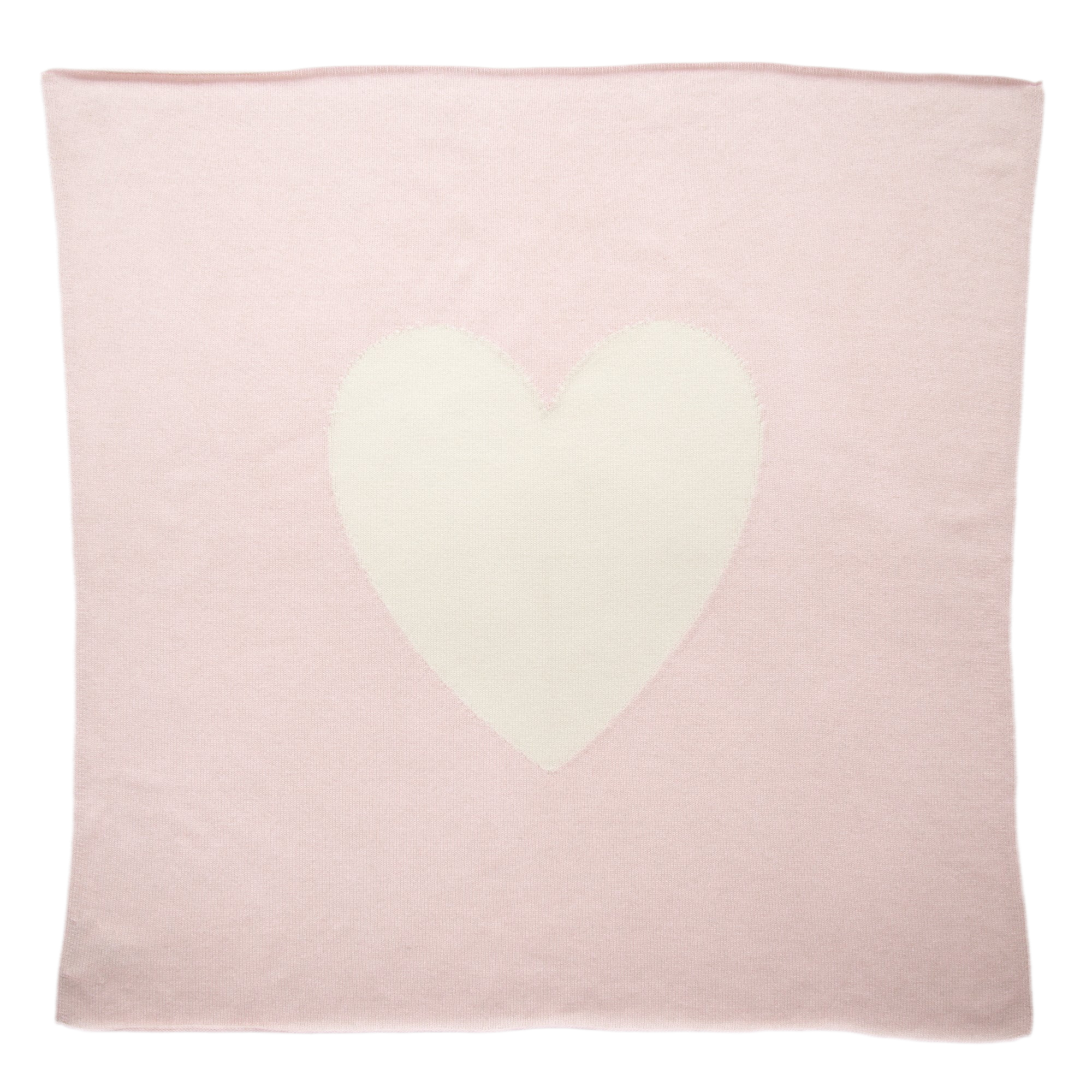 Cashmere baby blanket HEART