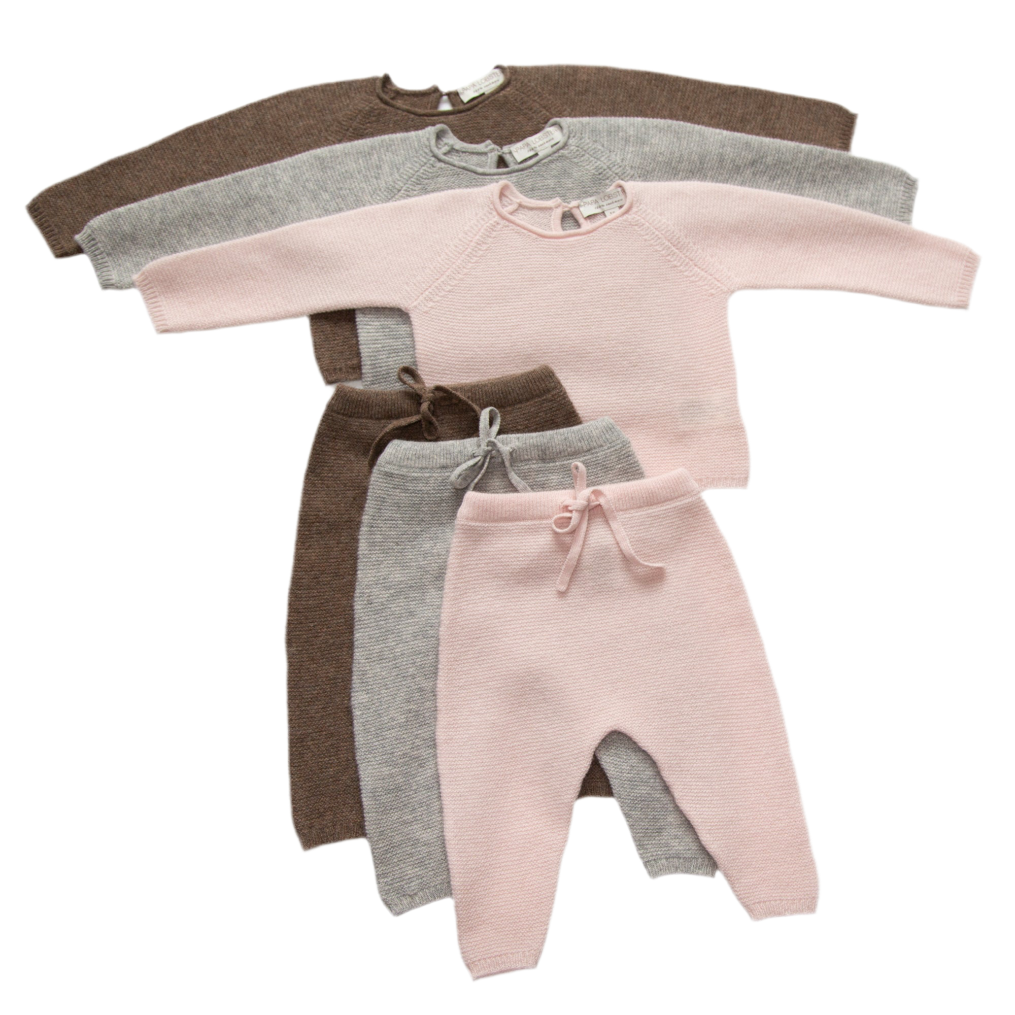 ANOUK cashmere baby set (sweater & trousers)