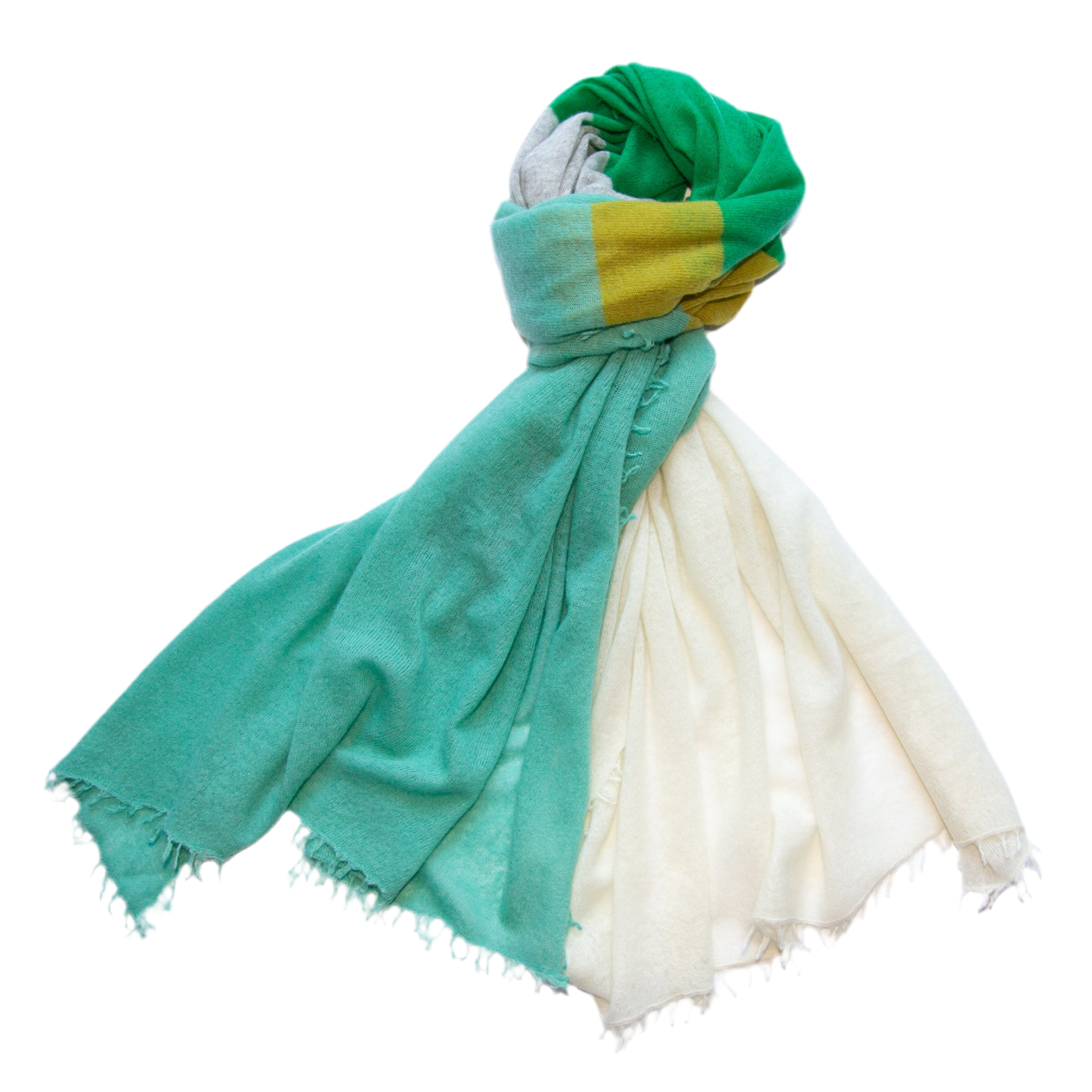 CAMILLE scarf with color block