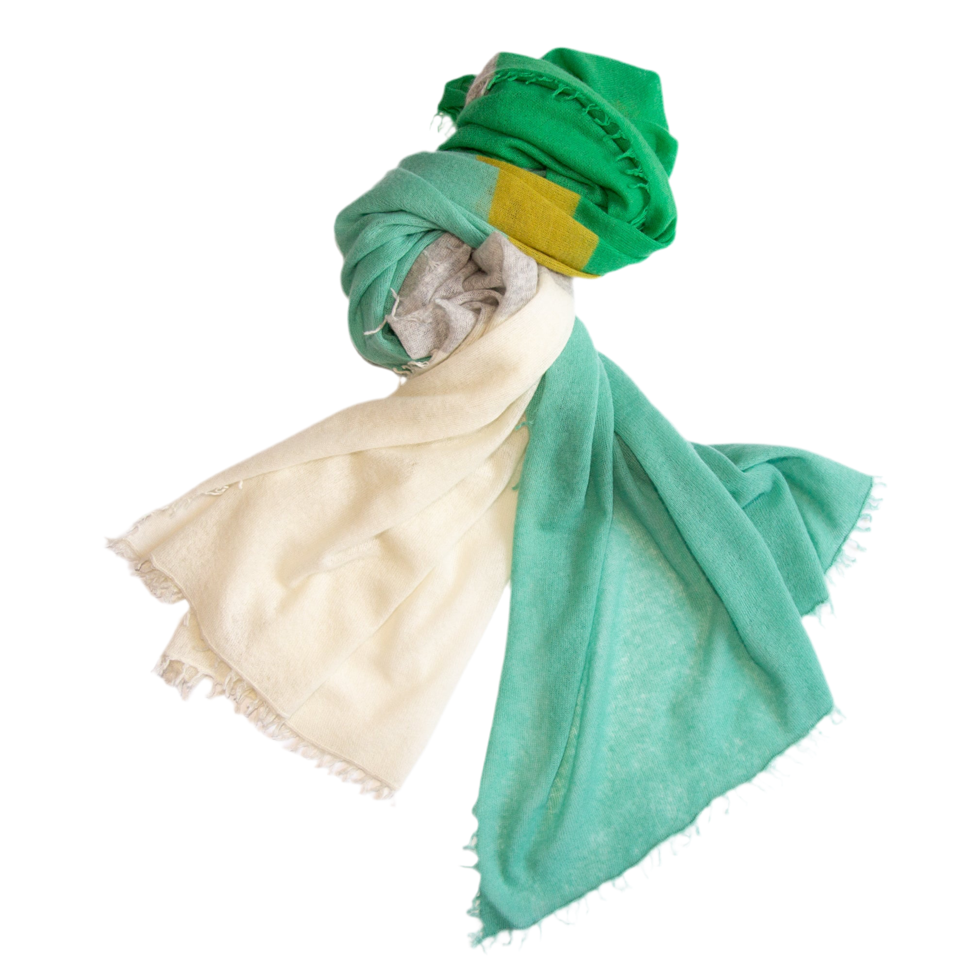 CAMILLE scarf with color block