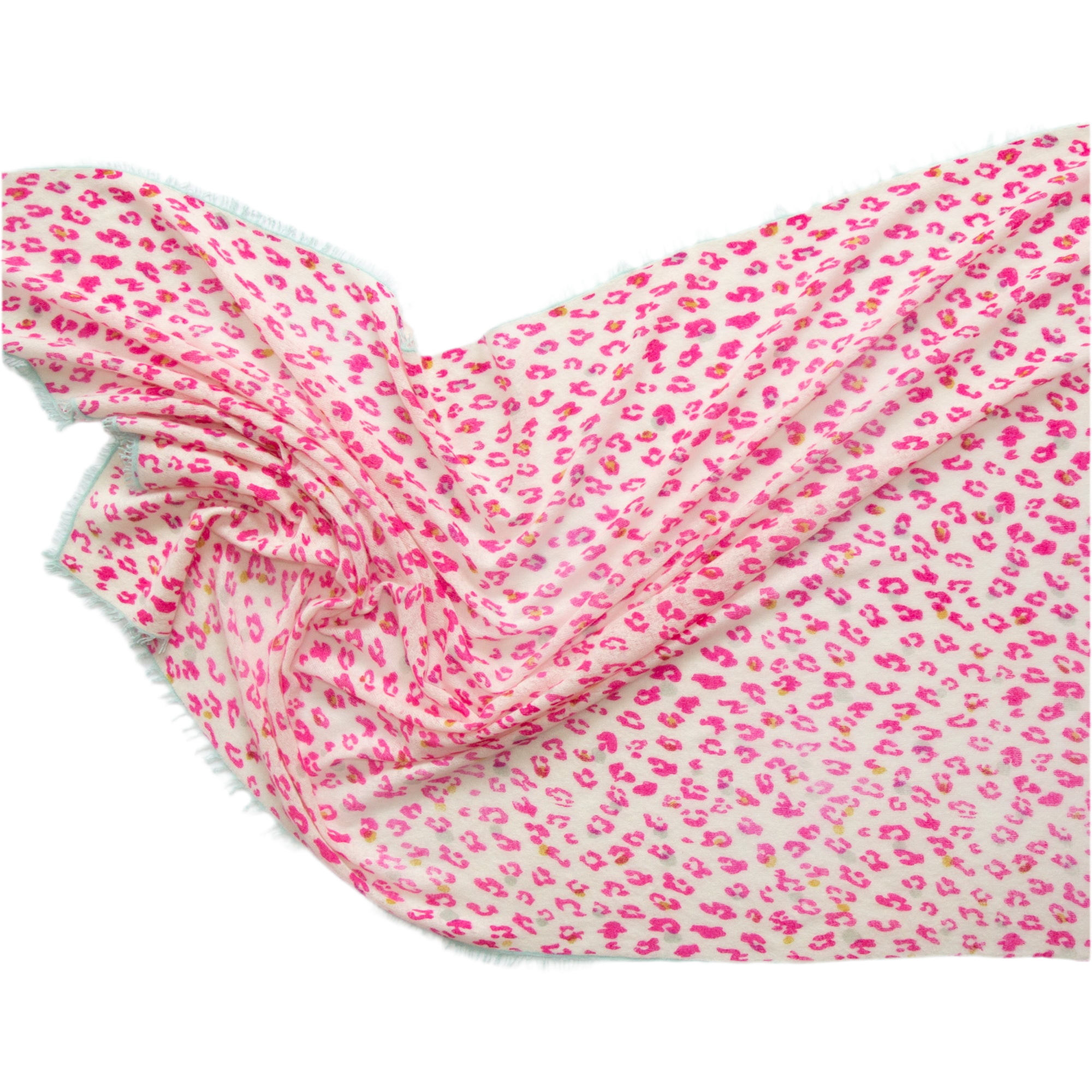 CAMILLE scarf with leopard print