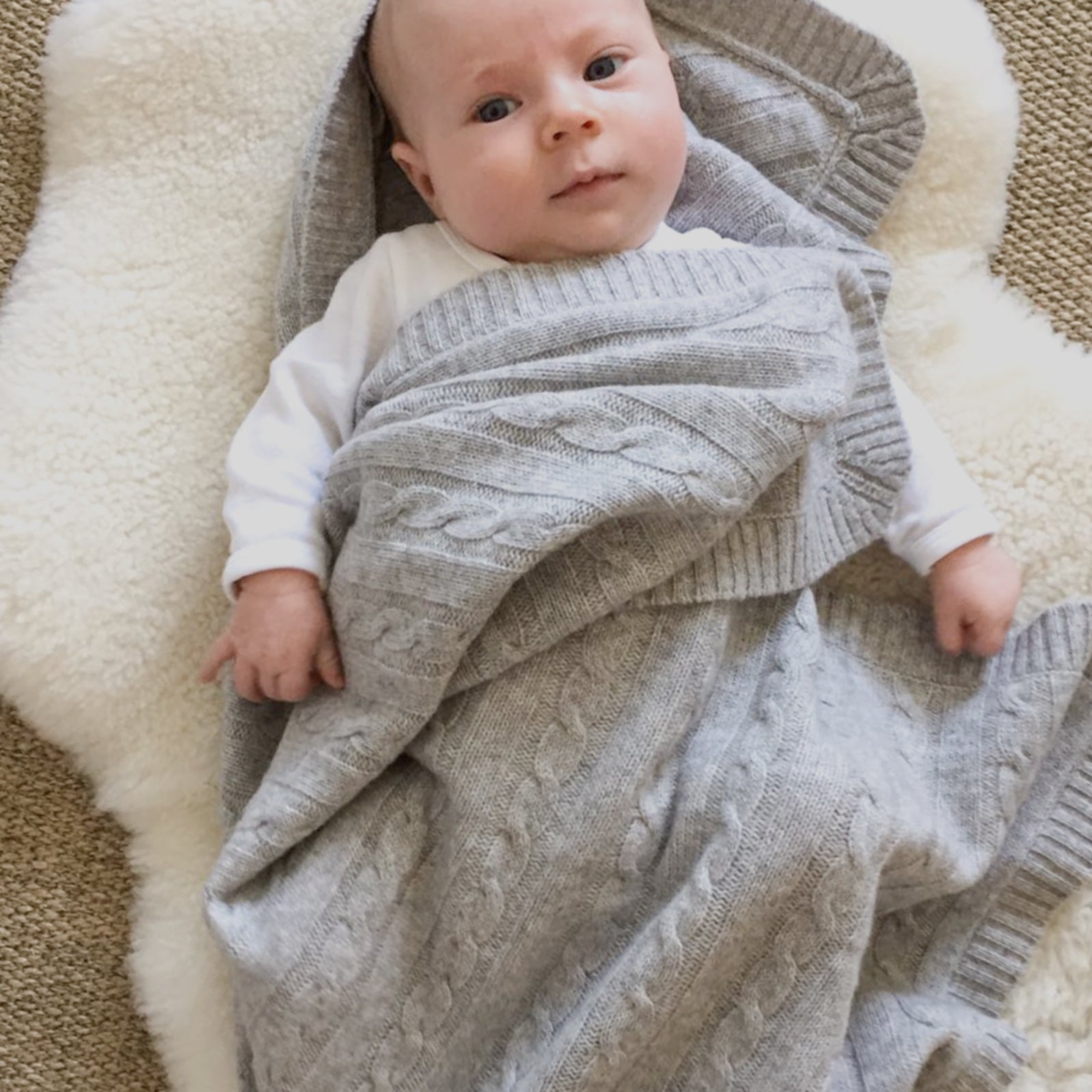 SHILOH X cashmere baby blanket