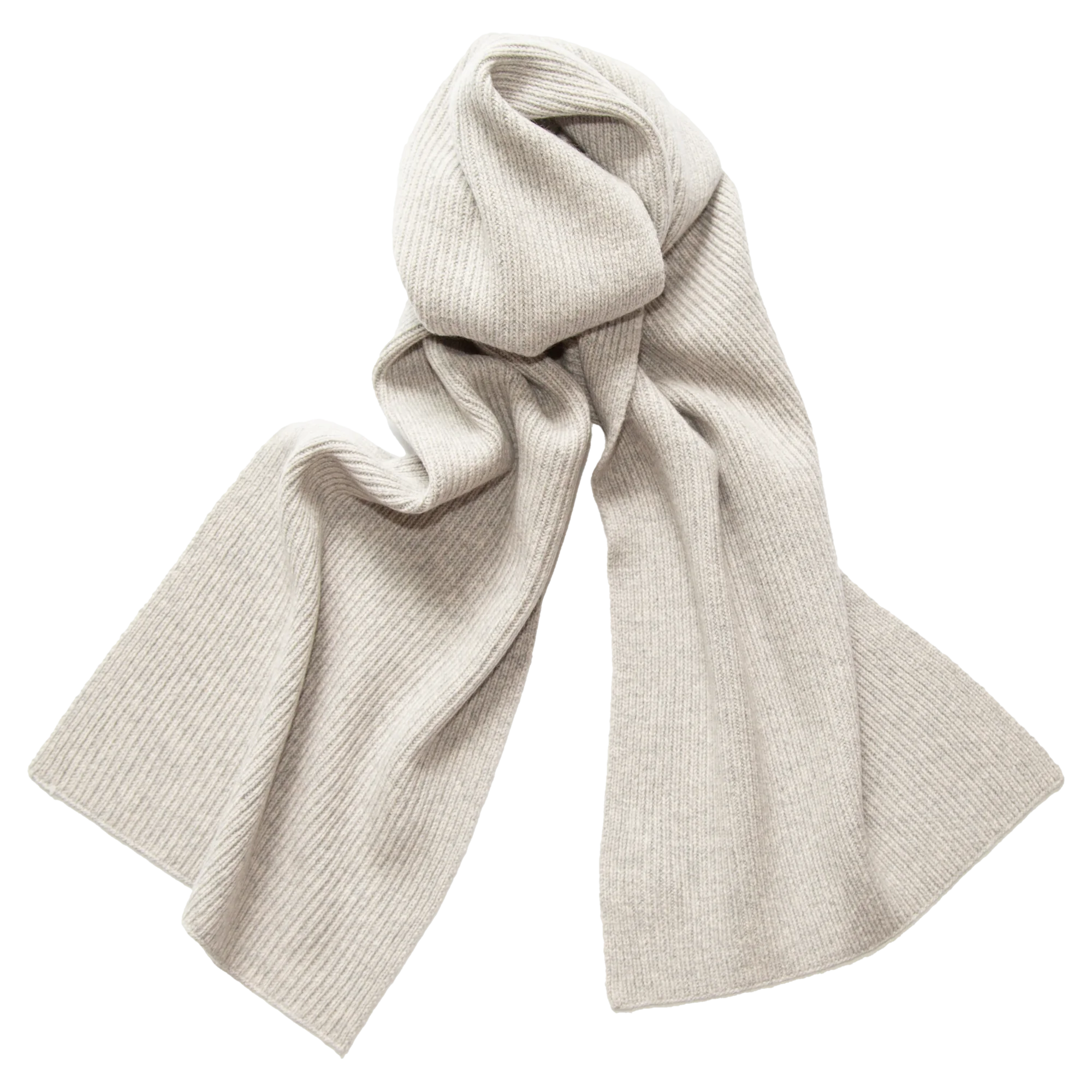 Cashmere scarf for women & men | PAPA LOBSTER MOKO - - Light gray