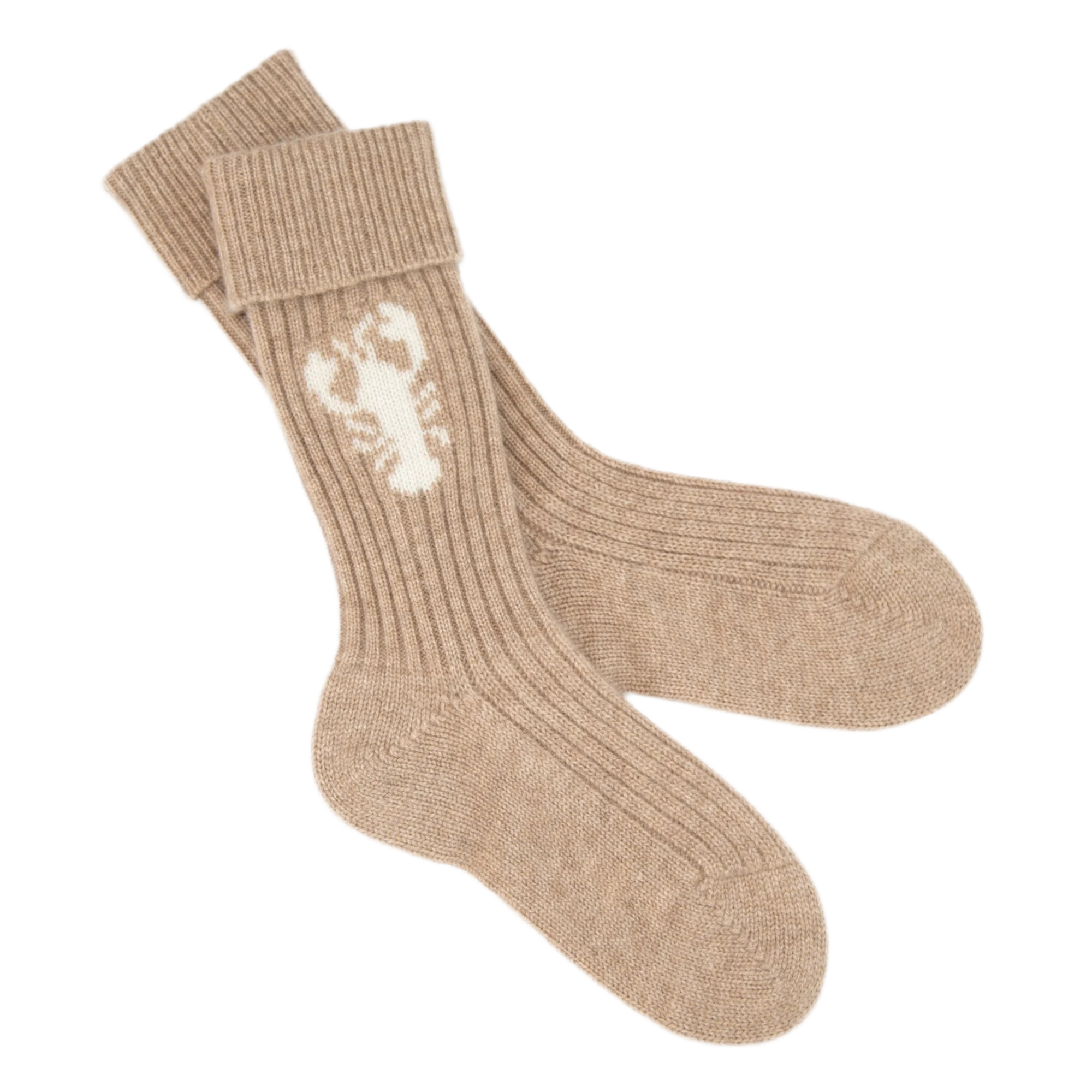 PAPA LOBSTER cashmere socks