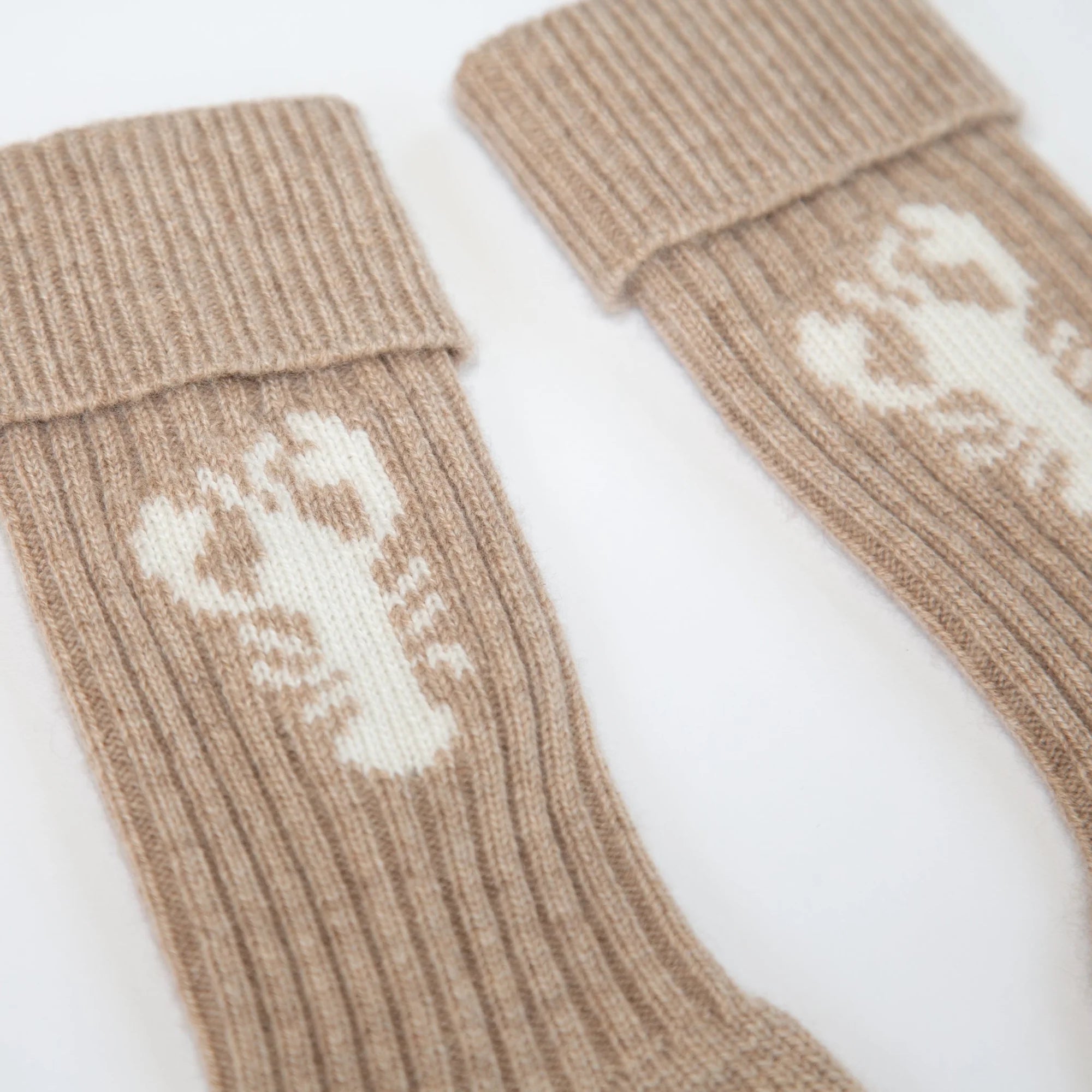 PAPA LOBSTER cashmere socks