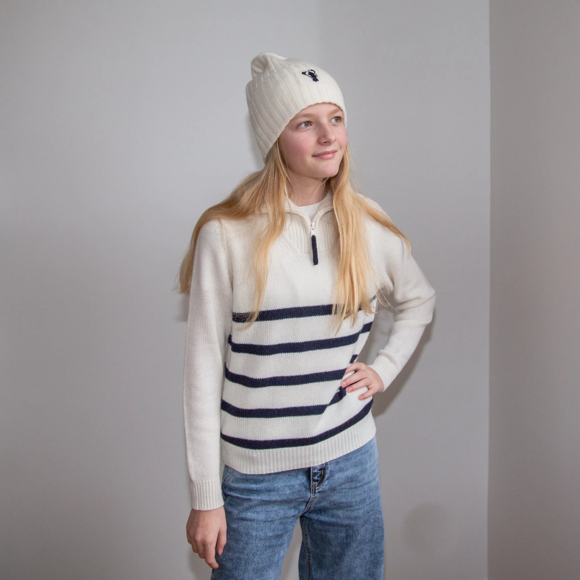 BENTE sweater with stripes