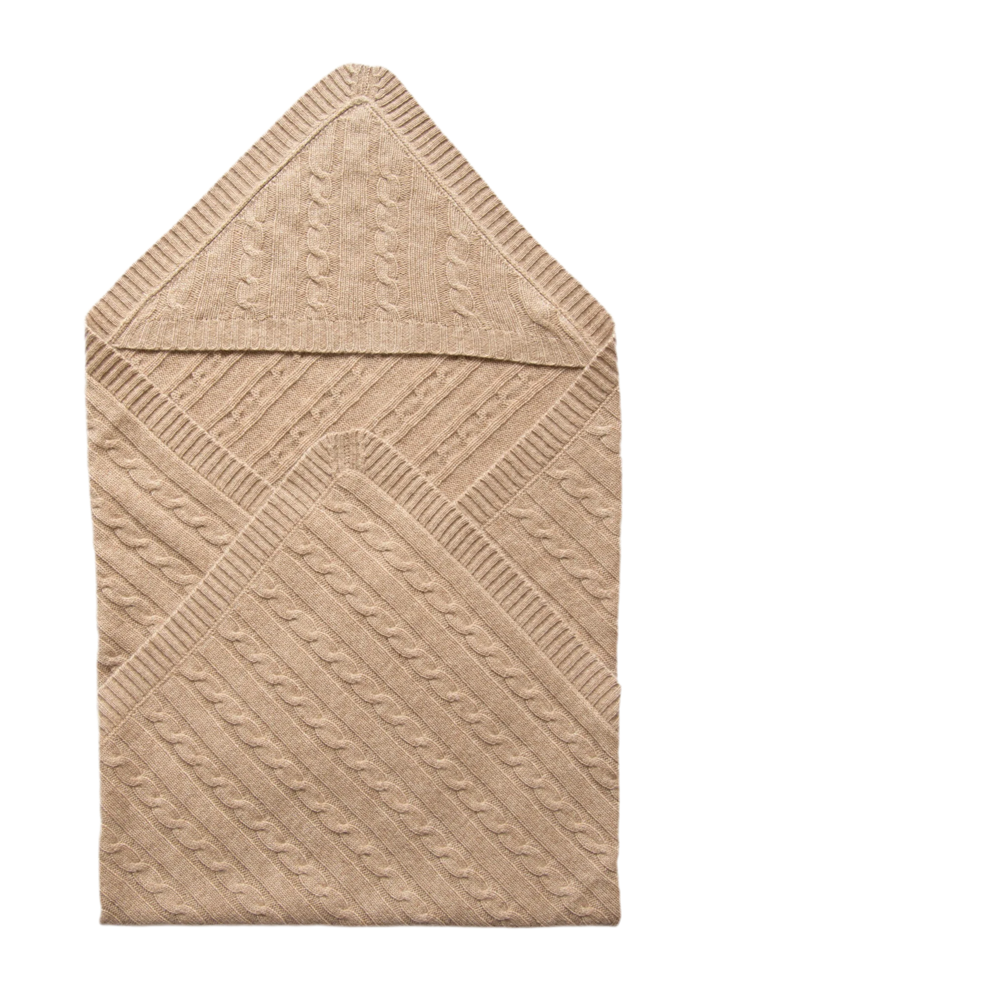 SHILOH cashmere baby blanket with hood