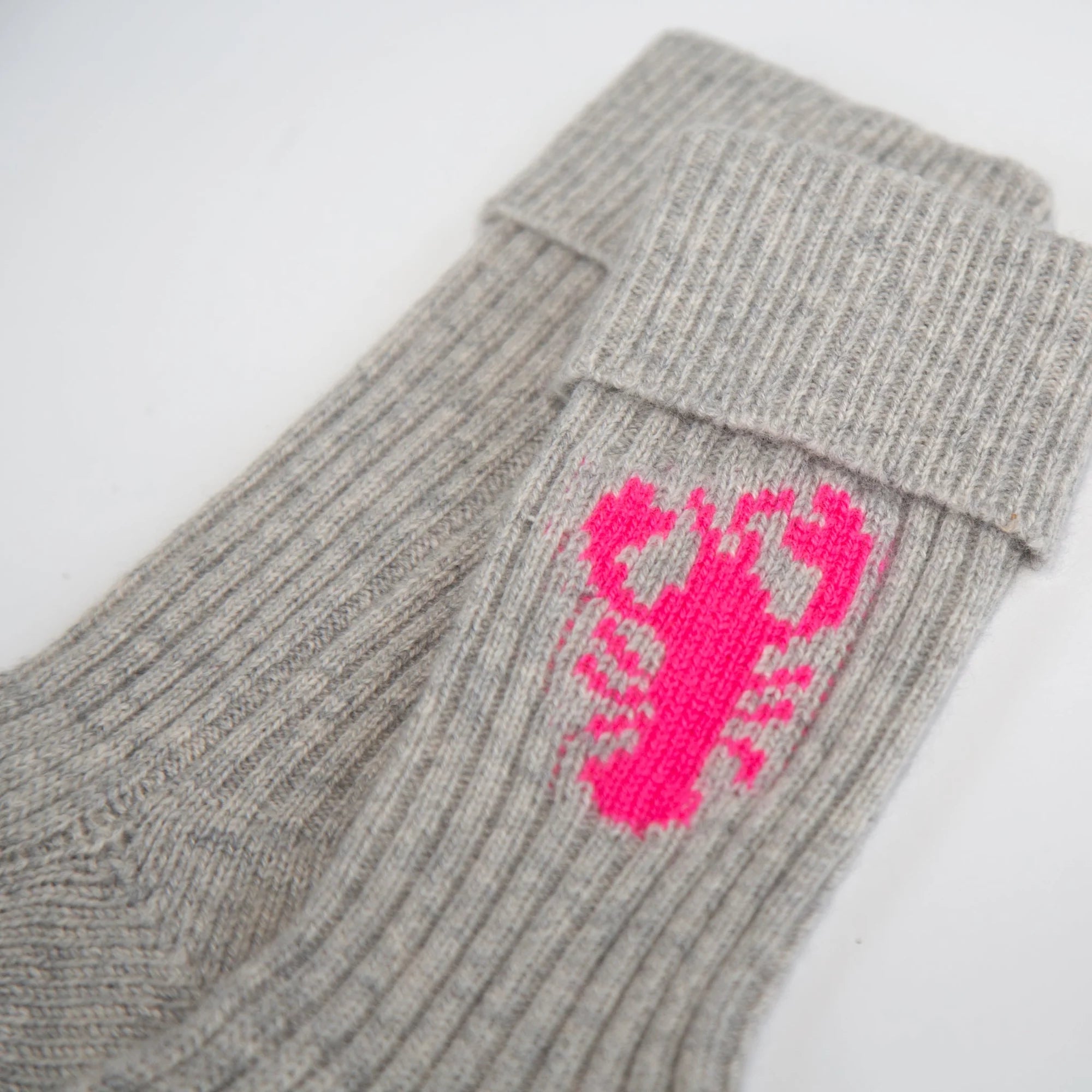 PAPA LOBSTER cashmere socks
