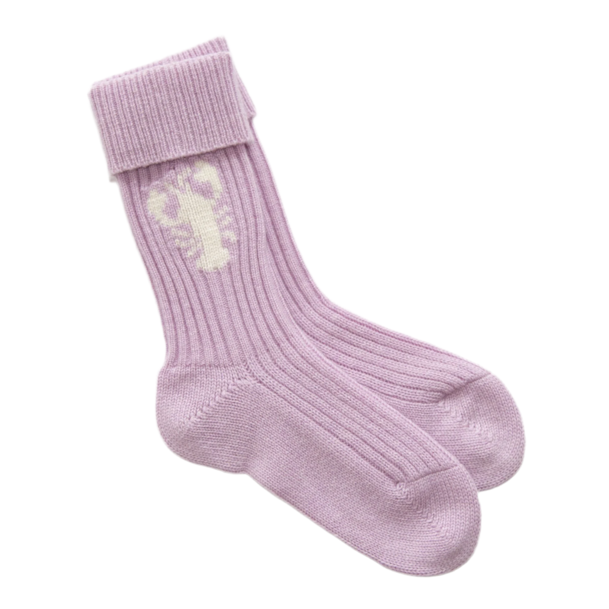 PAPA LOBSTER cashmere socks