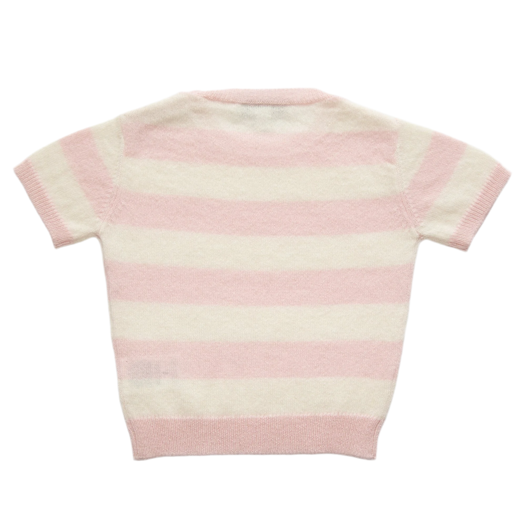 JUDY half-sleeved sweater with stripes