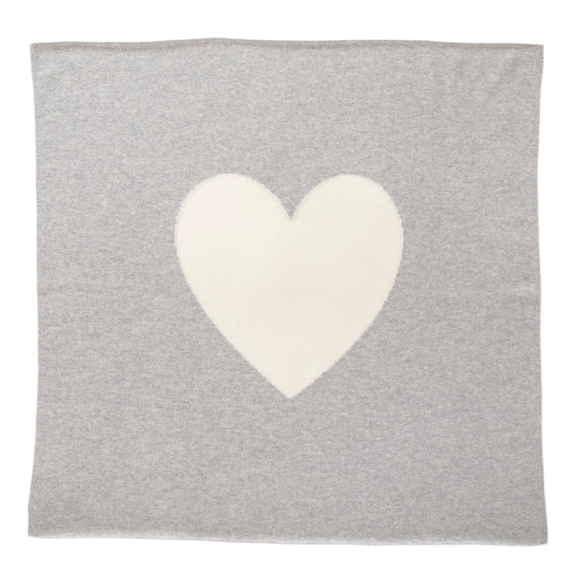 HEART cashmere baby blanket