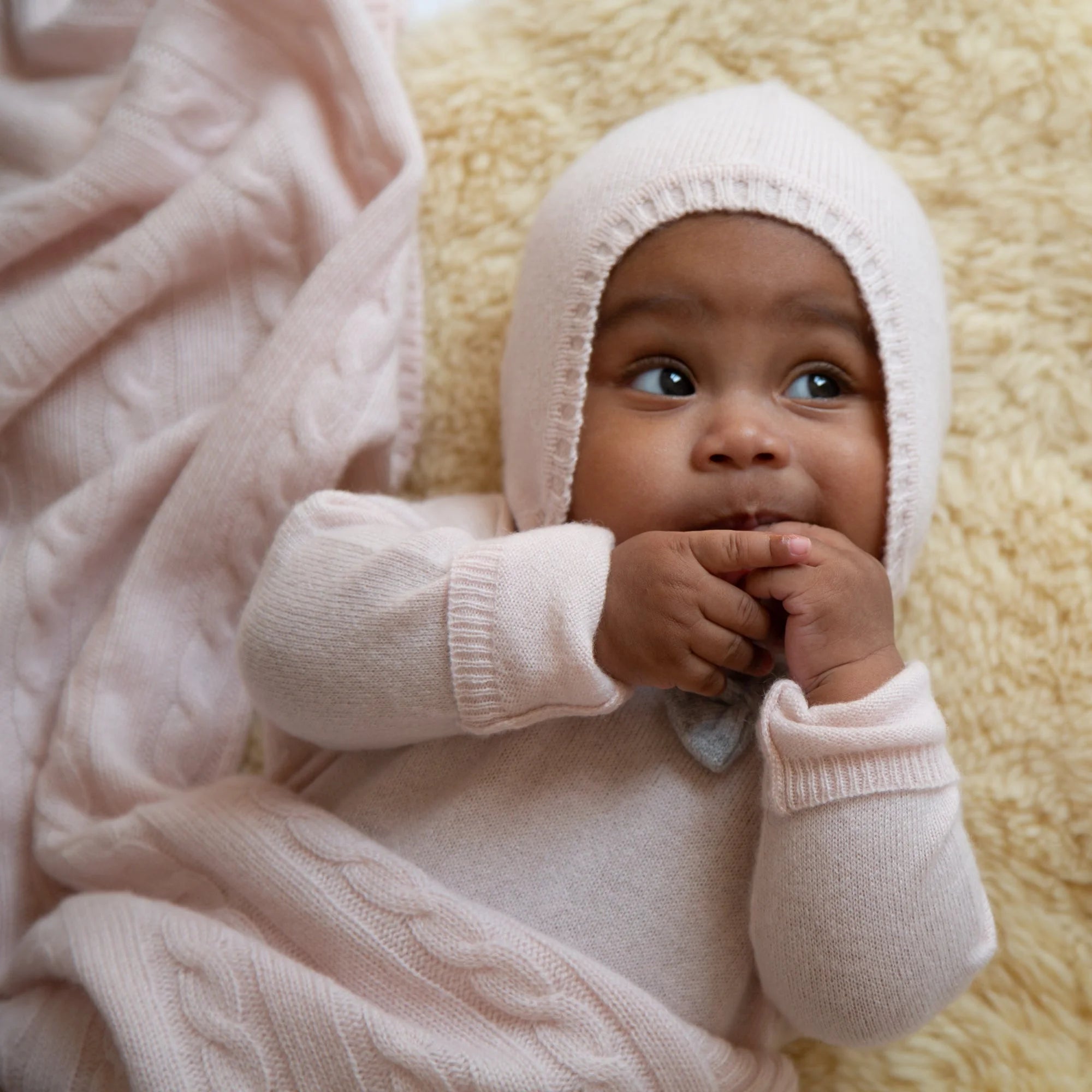SHILOH X cashmere baby blanket