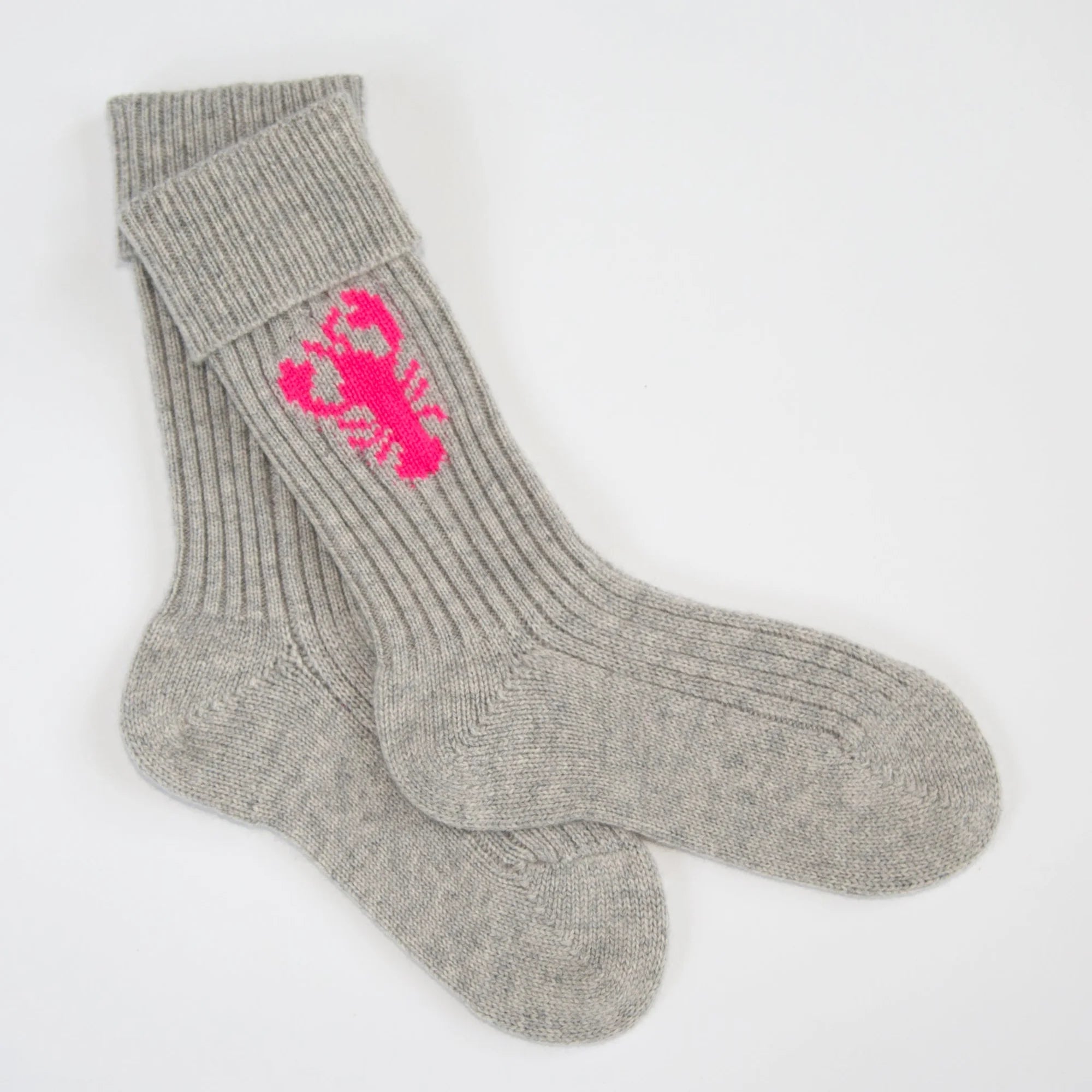 PAPA LOBSTER cashmere socks