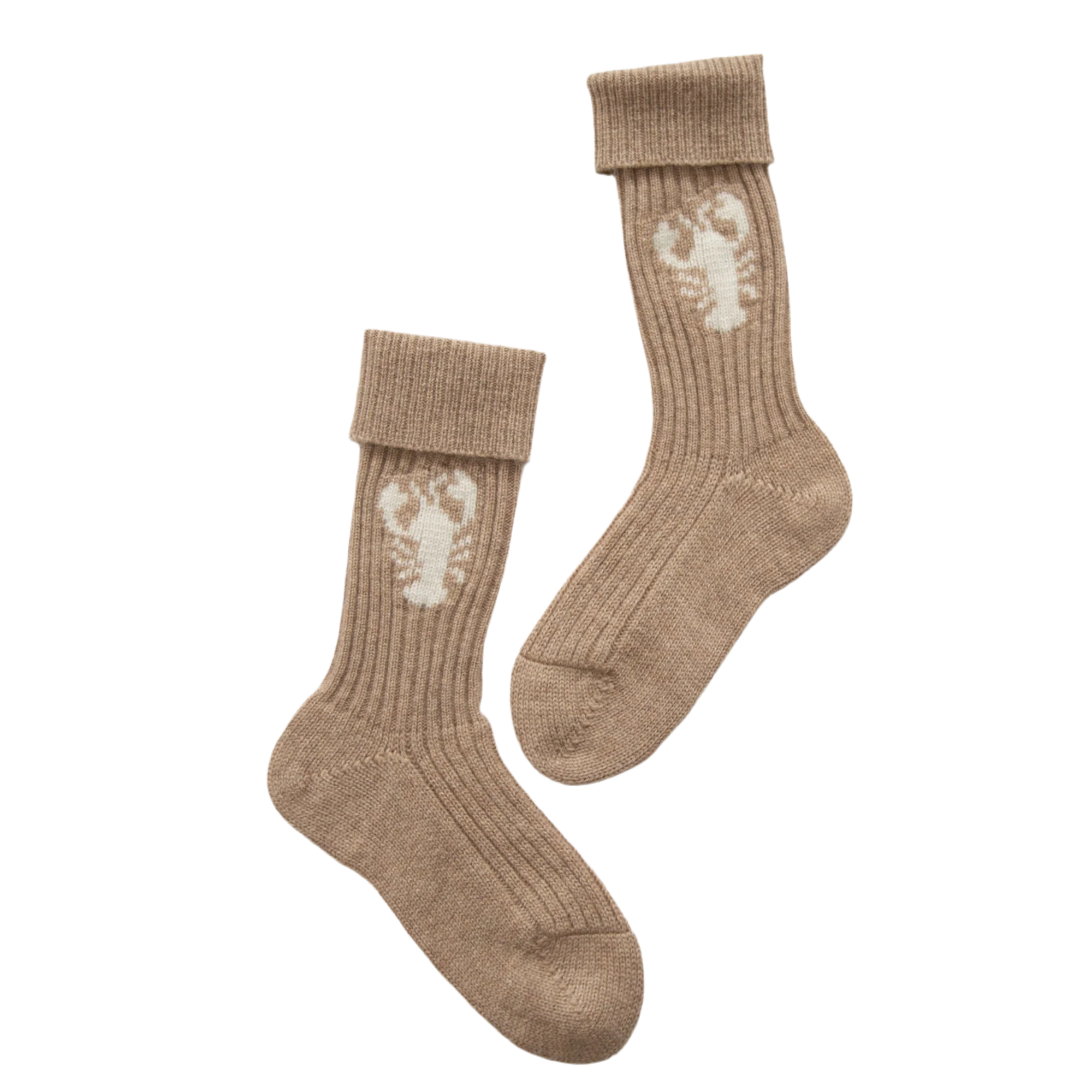 PAPA LOBSTER cashmere socks