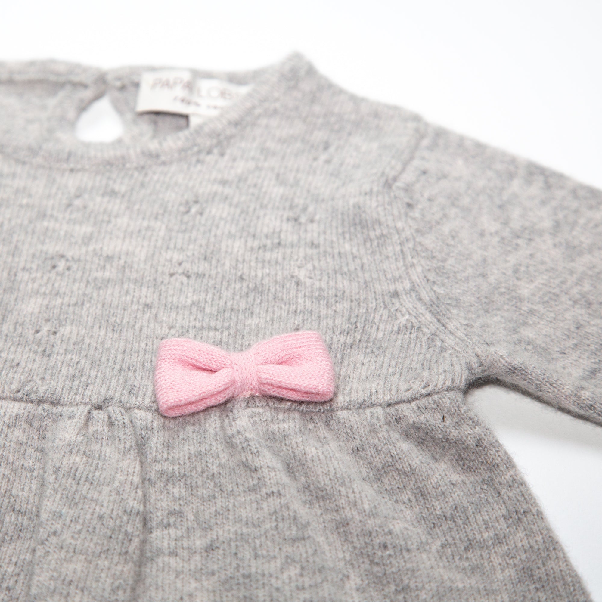 Kaschmir-Strickkleid CLARA mit Schleife